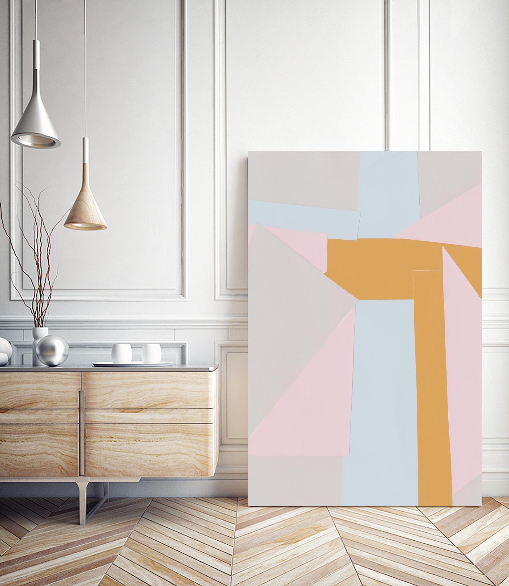 Soft Blocks II by Alicia Ludwig on GIANT ART - neutral abstract