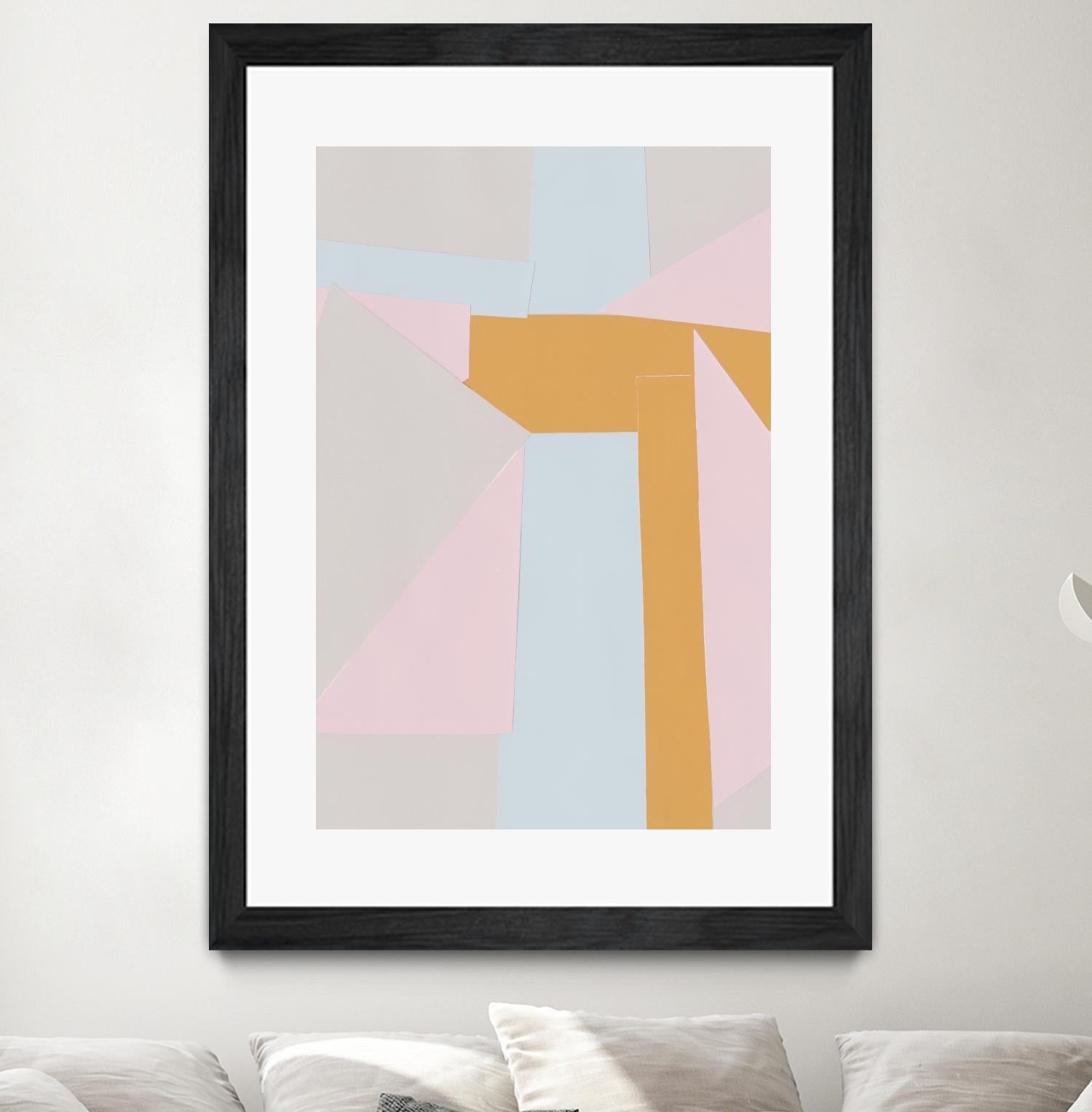 Soft Blocks II by Alicia Ludwig on GIANT ART - neutral abstract
