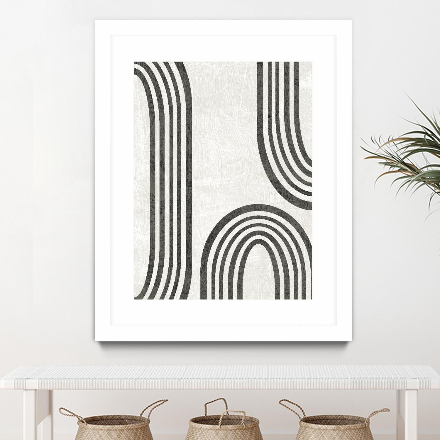 Modern Arc I by June Erica Vess on GIANT ART - neutral abstract