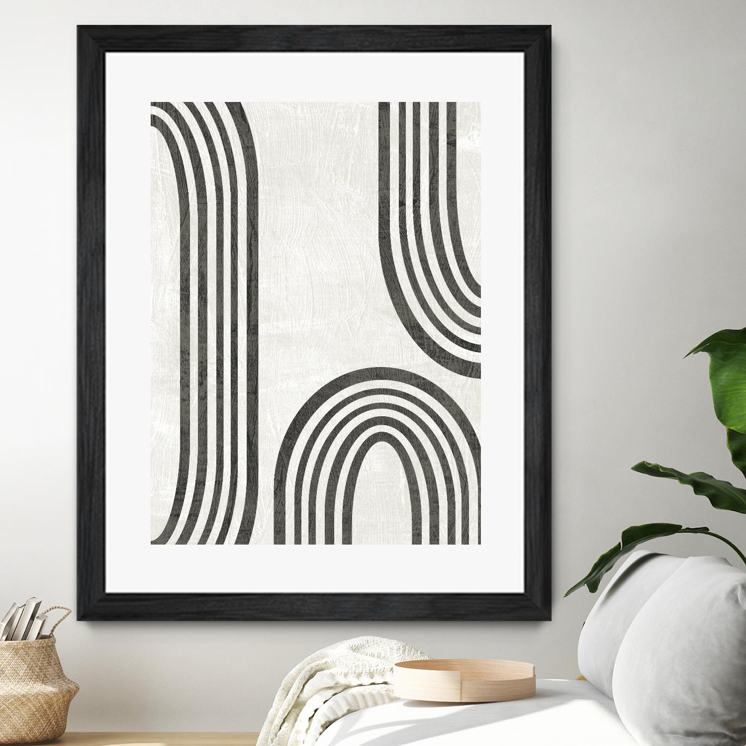 Modern Arc I by June Erica Vess on GIANT ART - neutral abstract