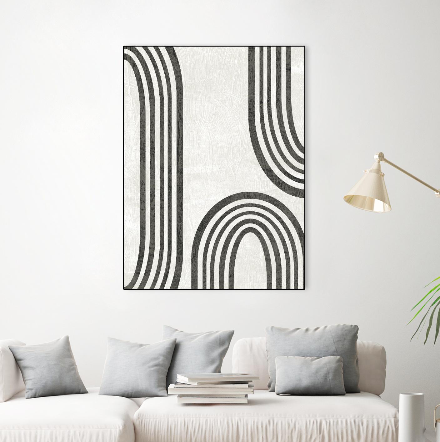 Modern Arc I by June Erica Vess on GIANT ART - neutral abstract