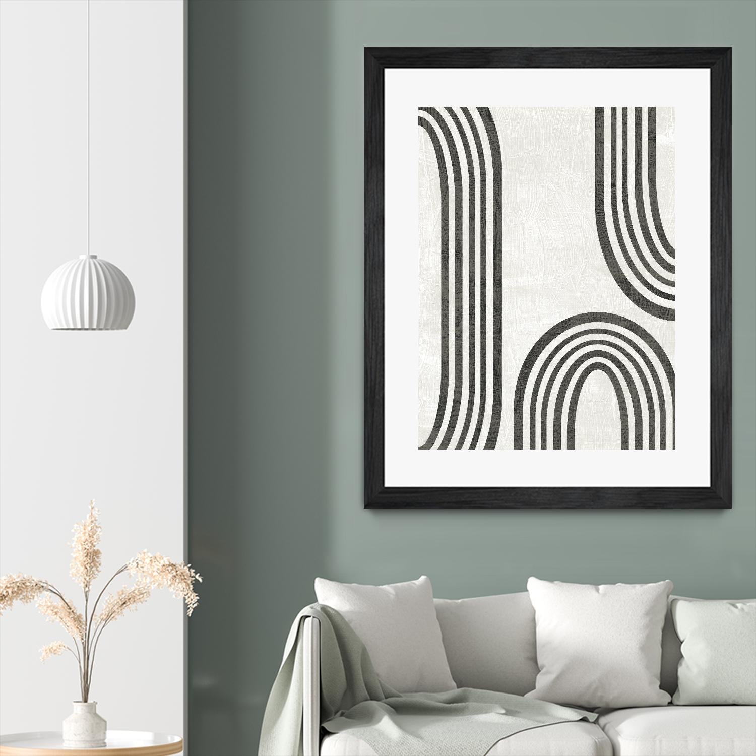 Modern Arc I by June Erica Vess on GIANT ART - neutral abstract