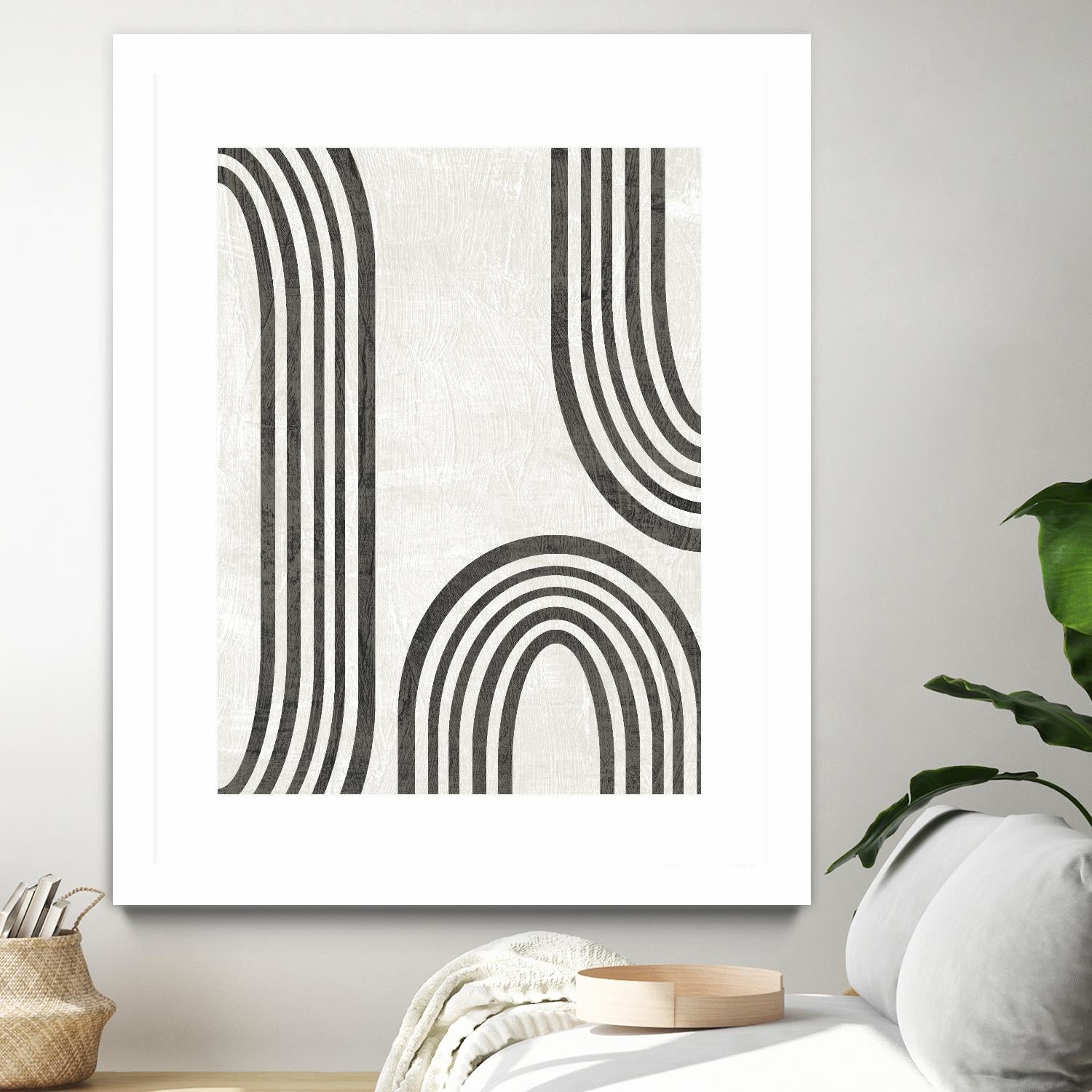 Modern Arc I by June Erica Vess on GIANT ART - neutral abstract