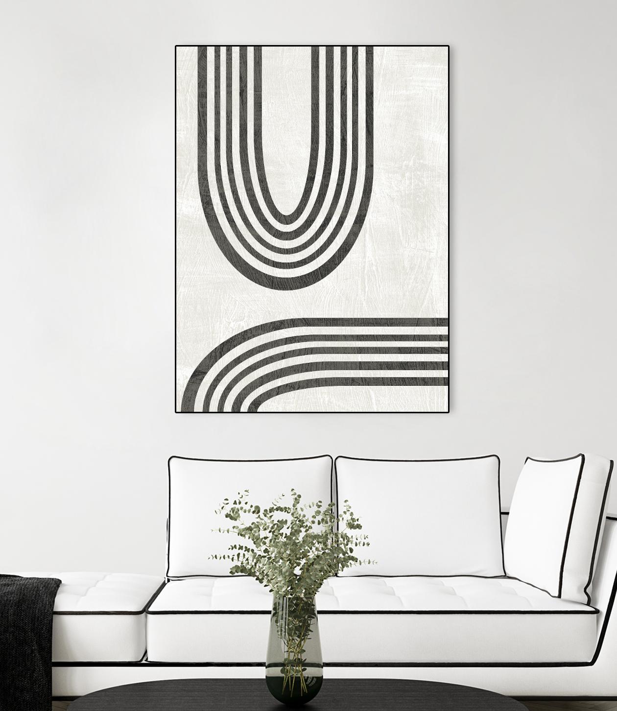 Modern Arc II by June Erica Vess on GIANT ART - neutral abstract