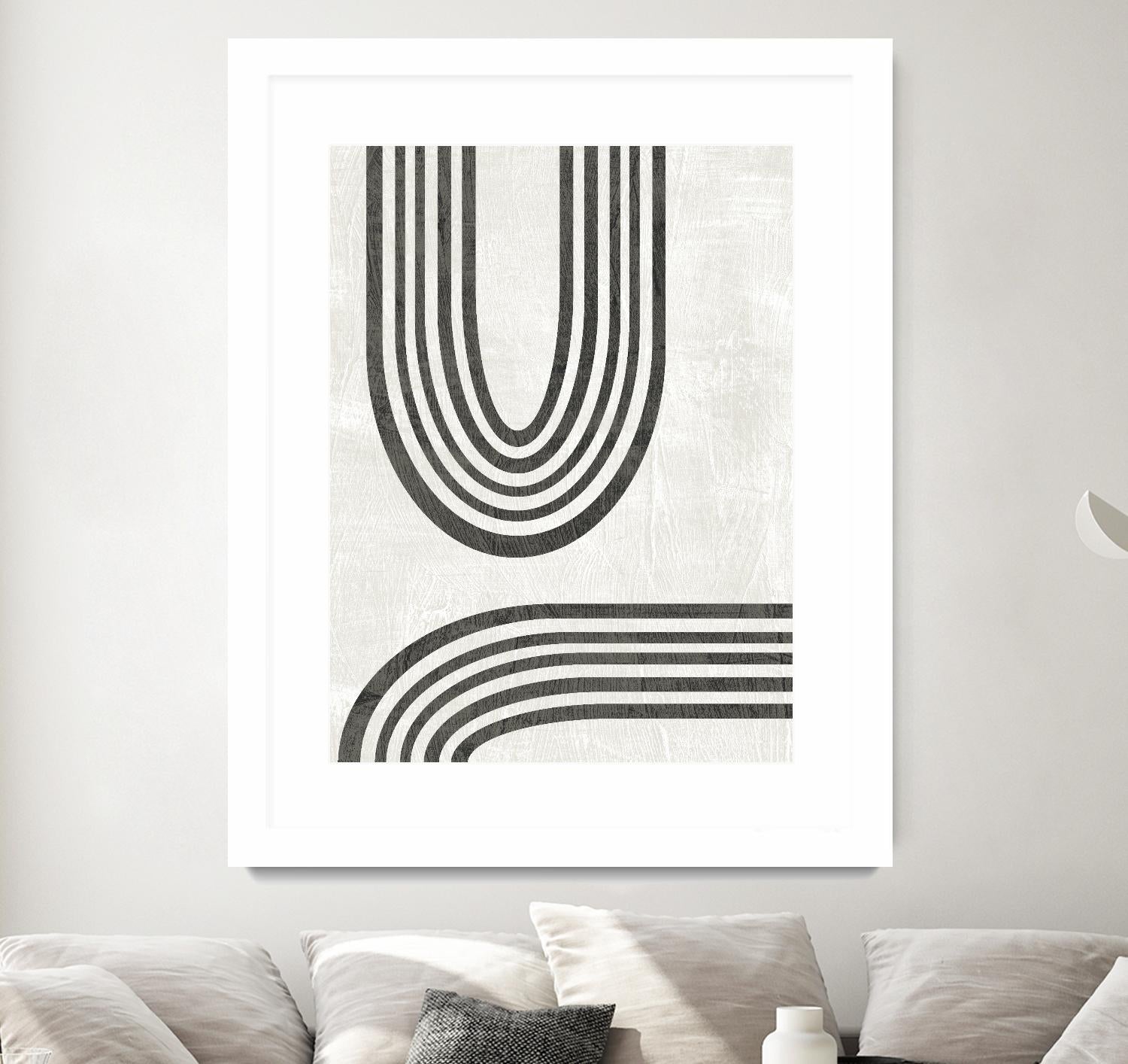 Modern Arc II by June Erica Vess on GIANT ART - neutral abstract