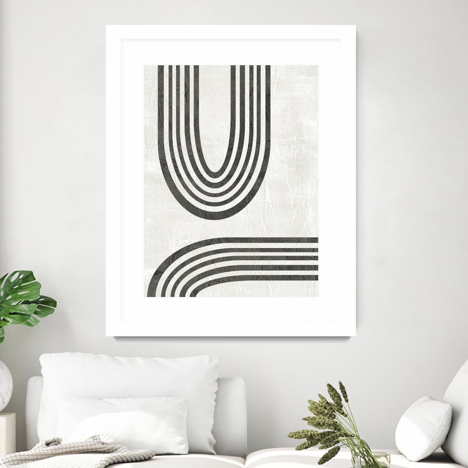 Modern Arc II by June Erica Vess on GIANT ART - neutral abstract