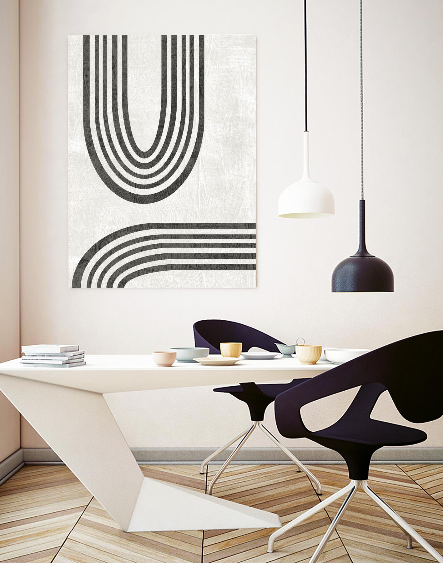 Modern Arc II by June Erica Vess on GIANT ART - neutral abstract