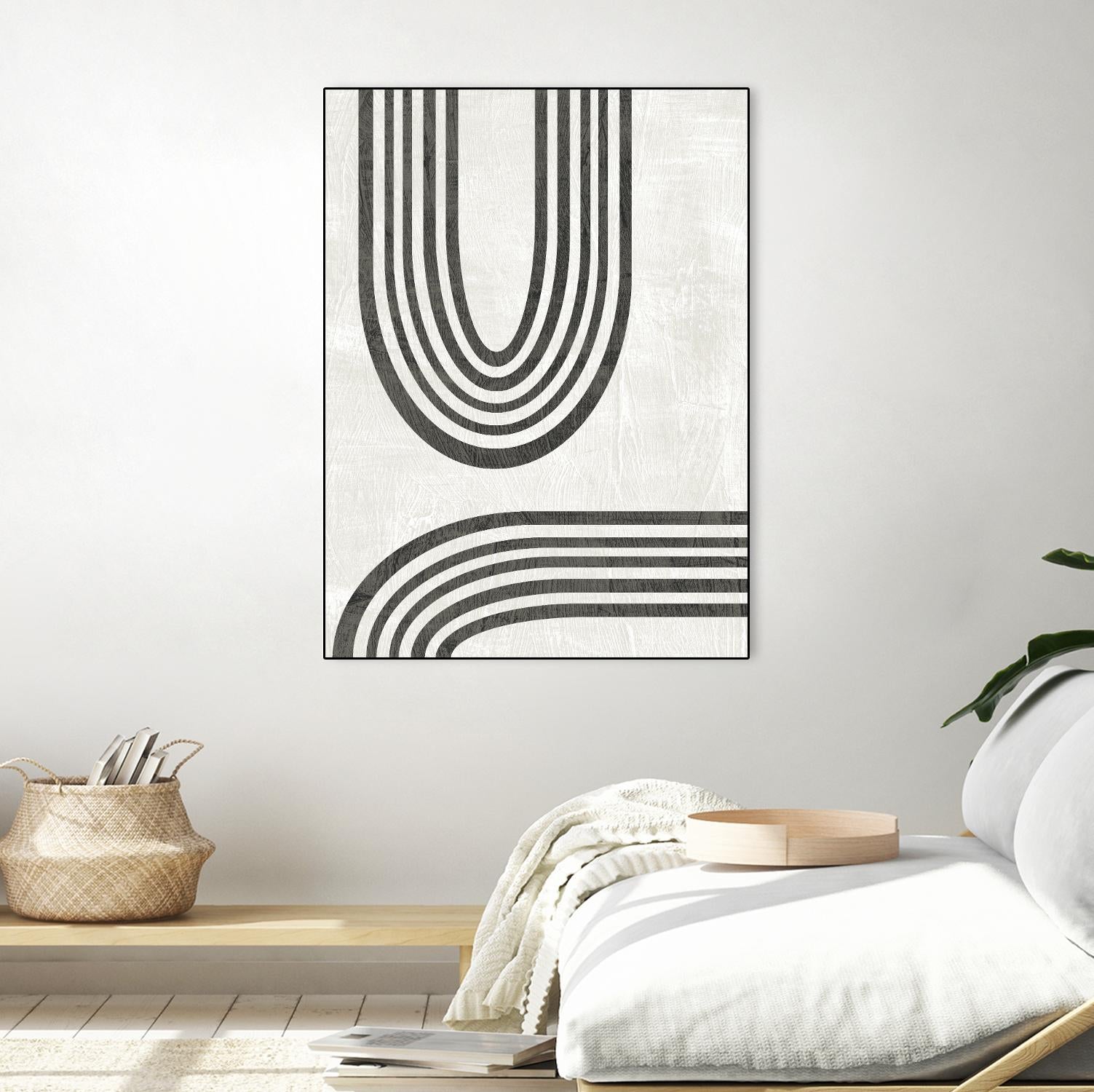 Modern Arc II by June Erica Vess on GIANT ART - neutral abstract