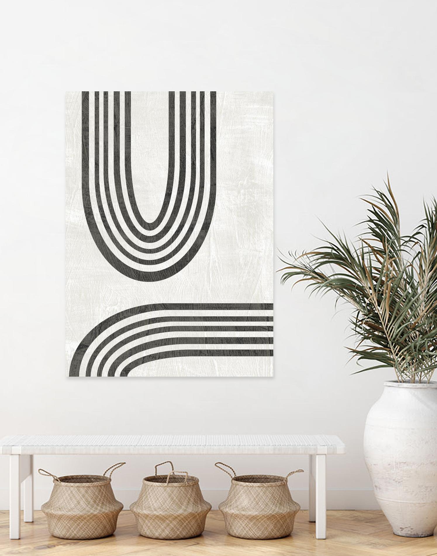 Modern Arc II by June Erica Vess on GIANT ART - neutral abstract