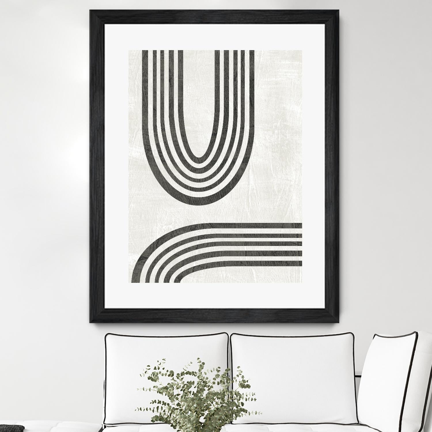 Modern Arc II by June Erica Vess on GIANT ART - neutral abstract