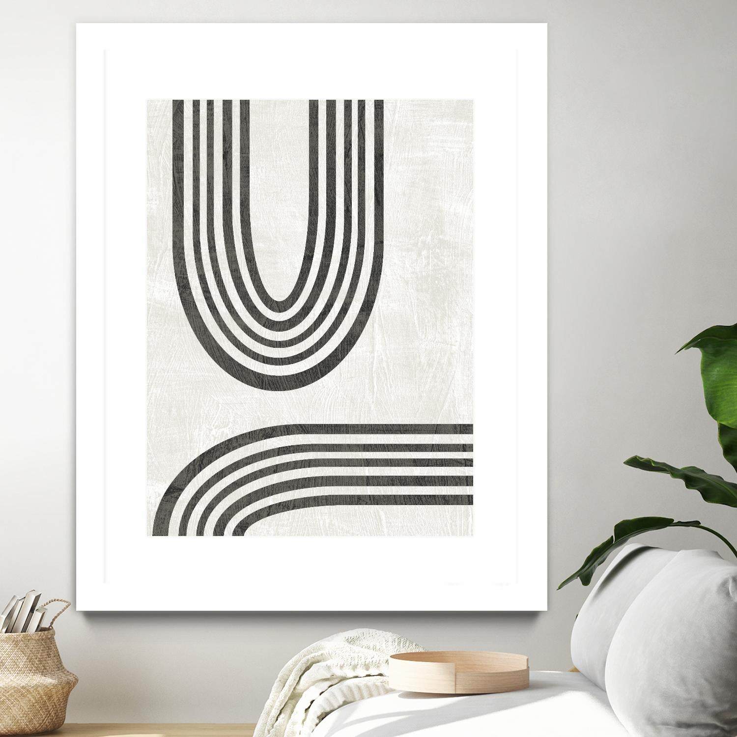 Modern Arc II by June Erica Vess on GIANT ART - neutral abstract