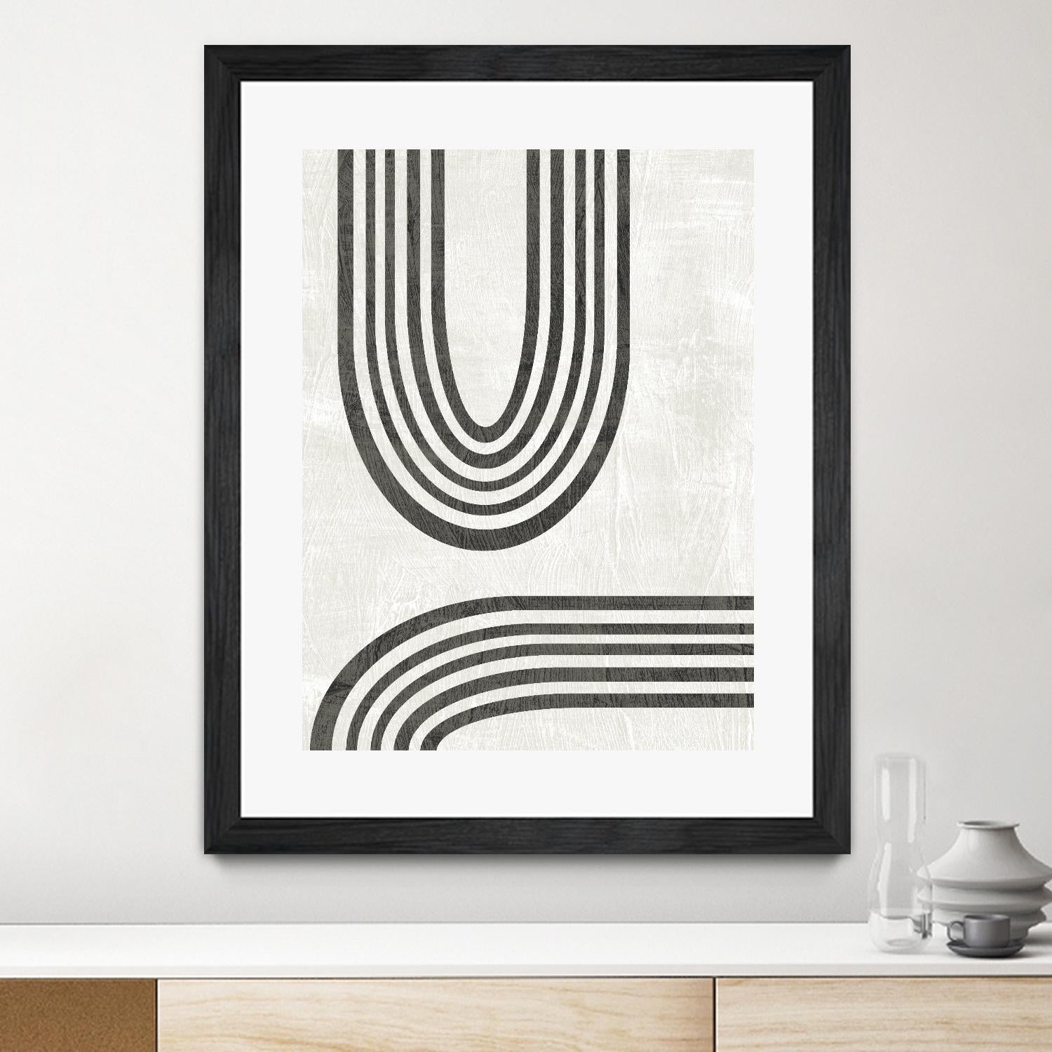 Modern Arc II by June Erica Vess on GIANT ART - neutral abstract