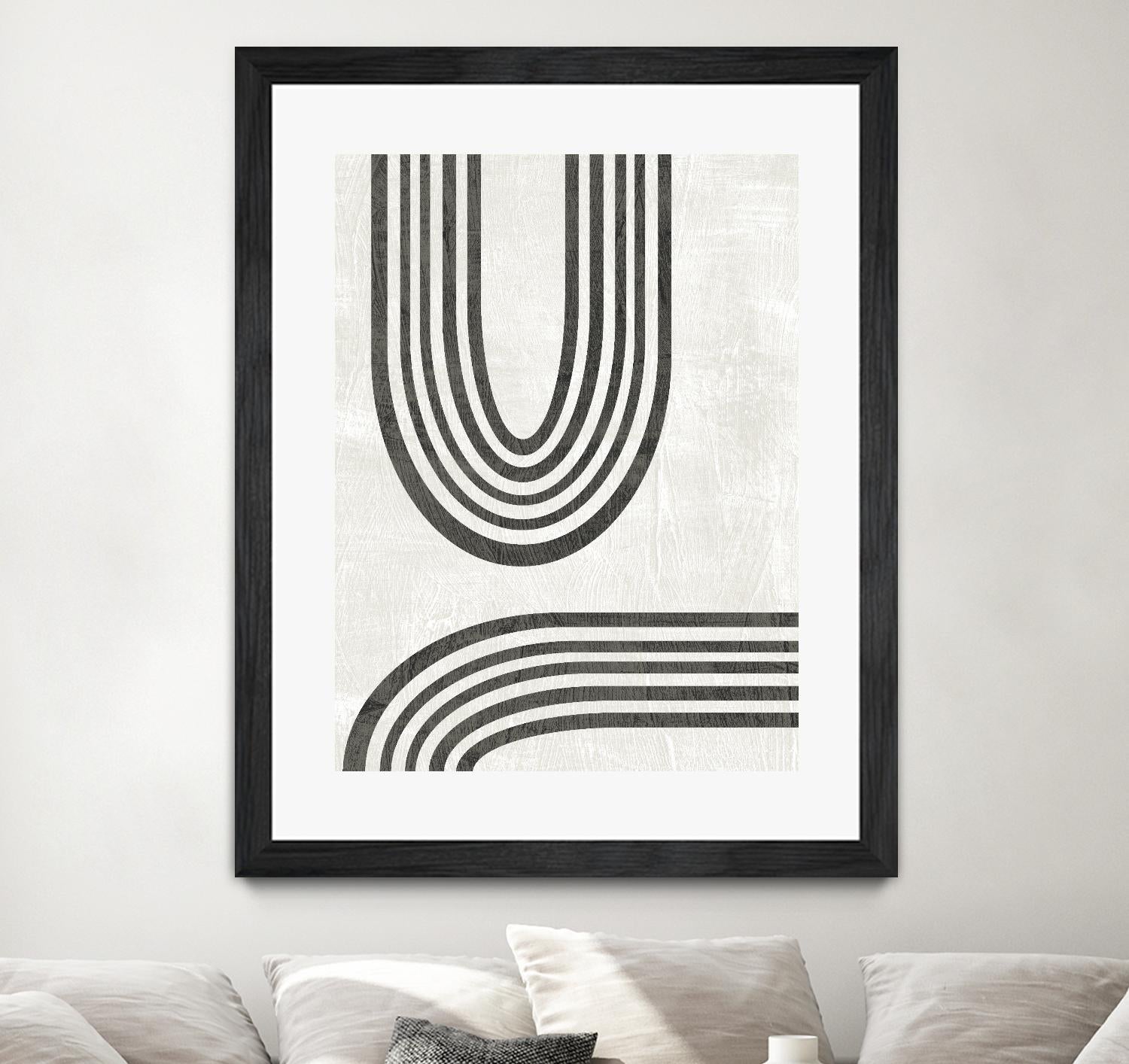 Modern Arc II by June Erica Vess on GIANT ART - neutral abstract