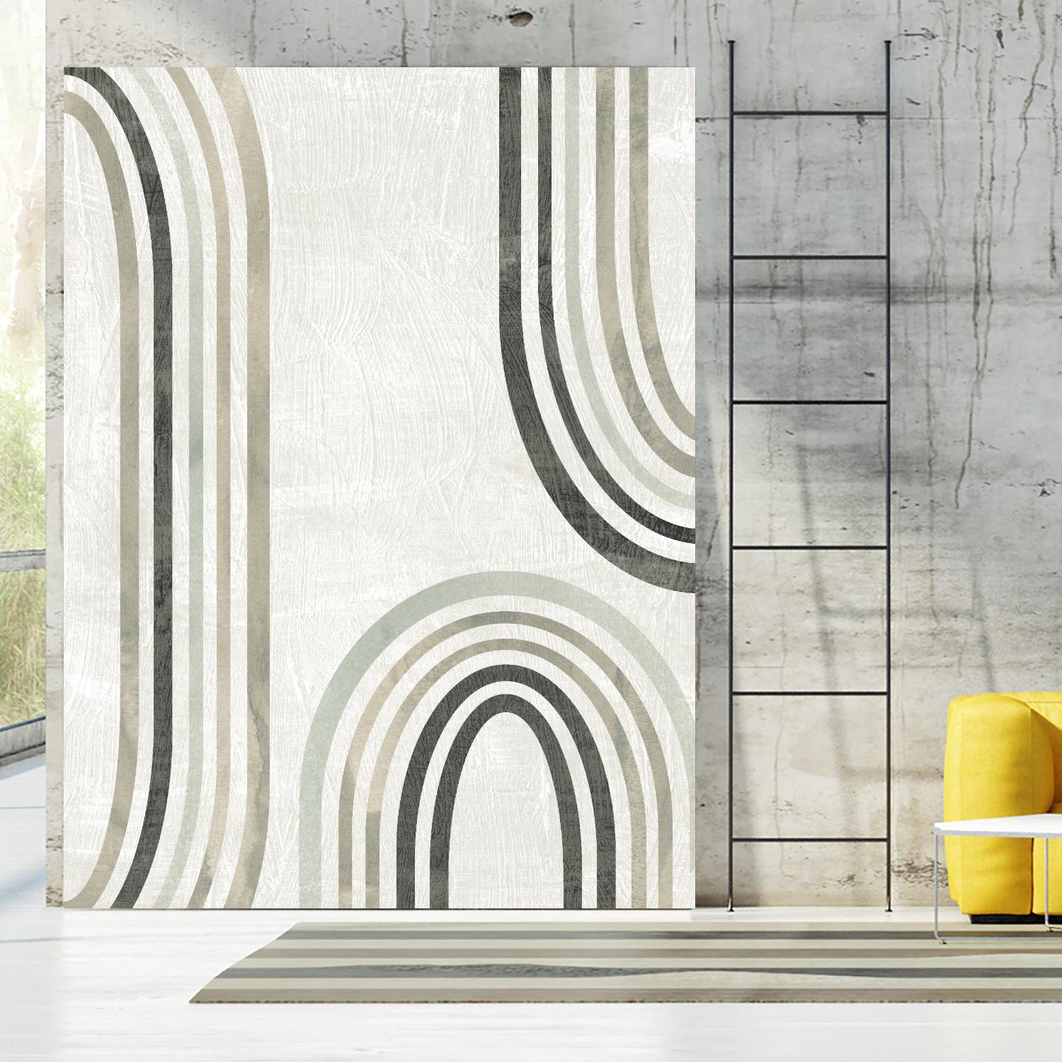 Modern Arc in Color I by June Erica Vess on GIANT ART - neutral abstract