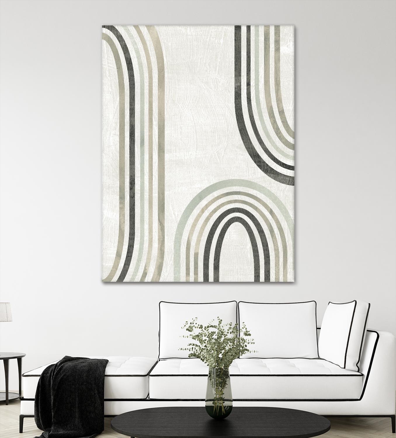 Modern Arc in Color I by June Erica Vess on GIANT ART - neutral abstract