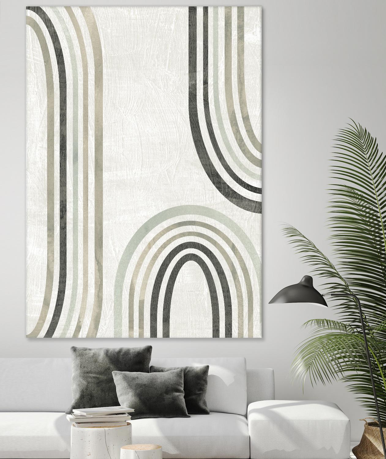 Modern Arc in Color I by June Erica Vess on GIANT ART - neutral abstract