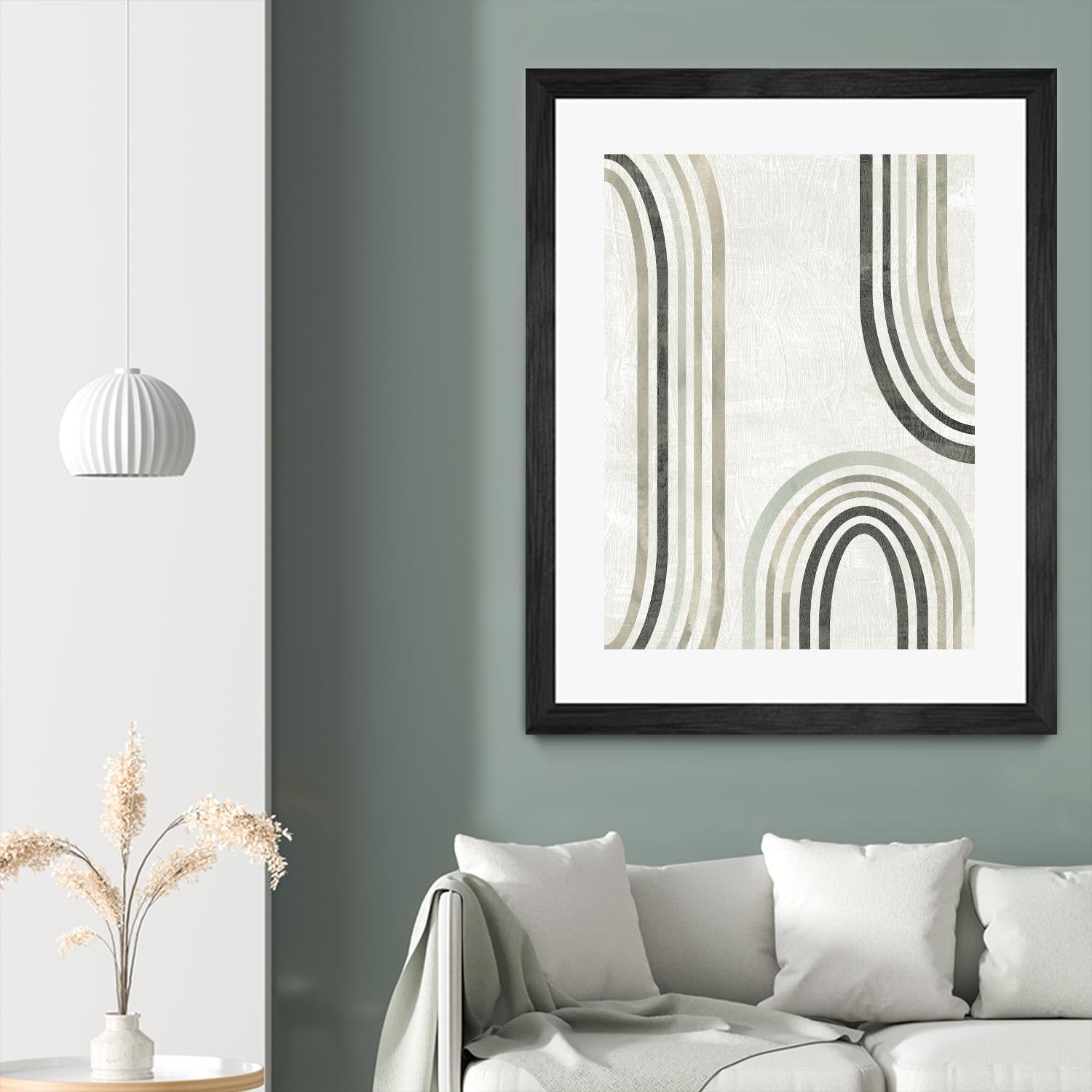 Modern Arc in Color I by June Erica Vess on GIANT ART - neutral abstract