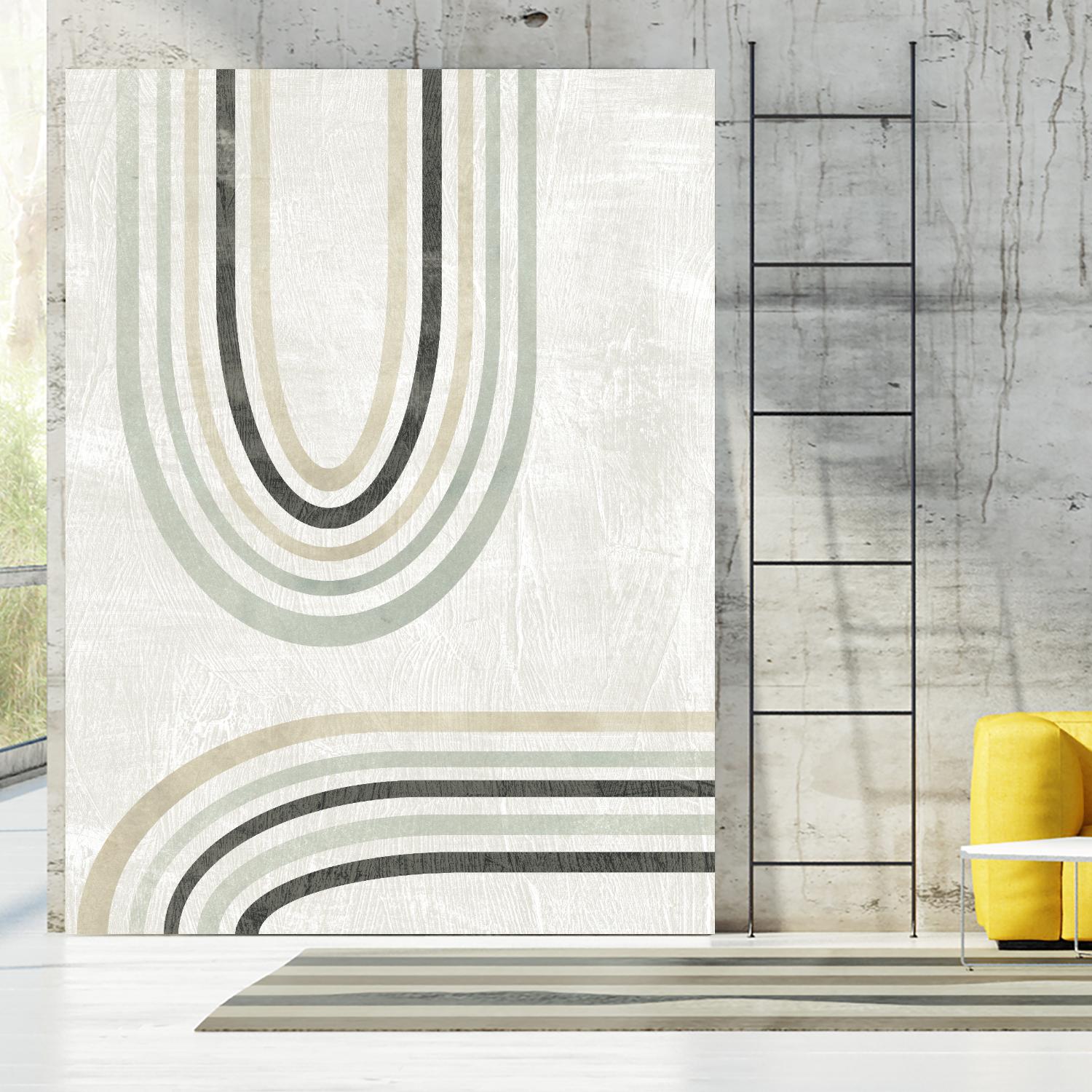 Modern Arc in Color II by June Erica Vess on GIANT ART - neutral abstract