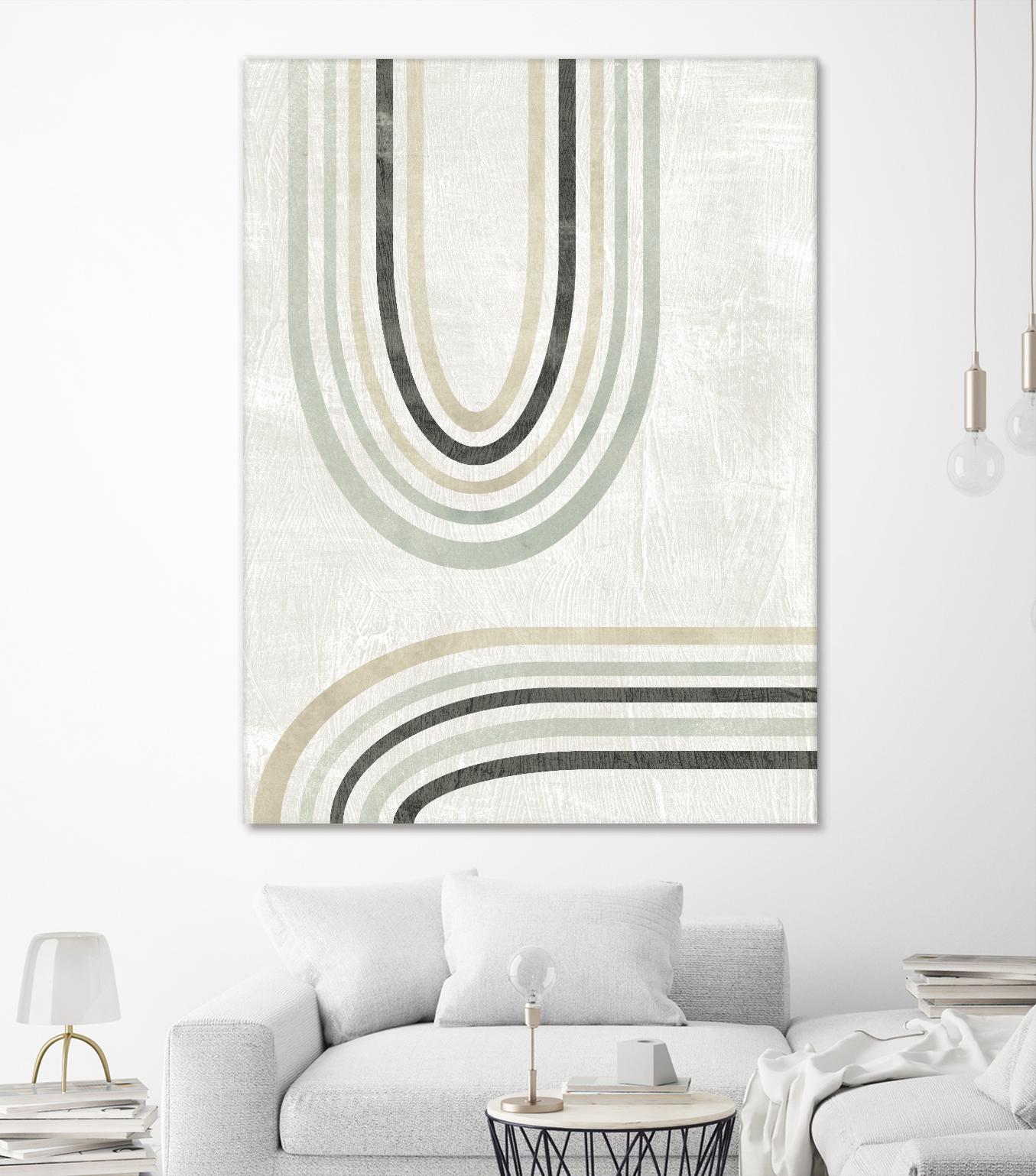 Modern Arc in Color II by June Erica Vess on GIANT ART - neutral abstract