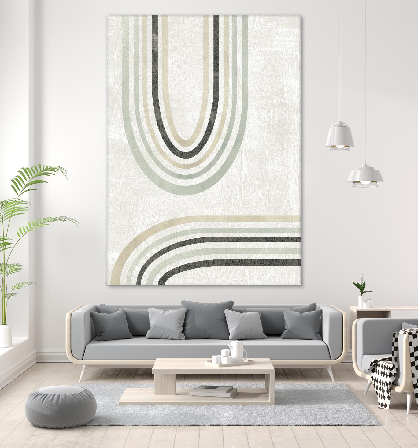 Modern Arc in Color II by June Erica Vess on GIANT ART - neutral abstract