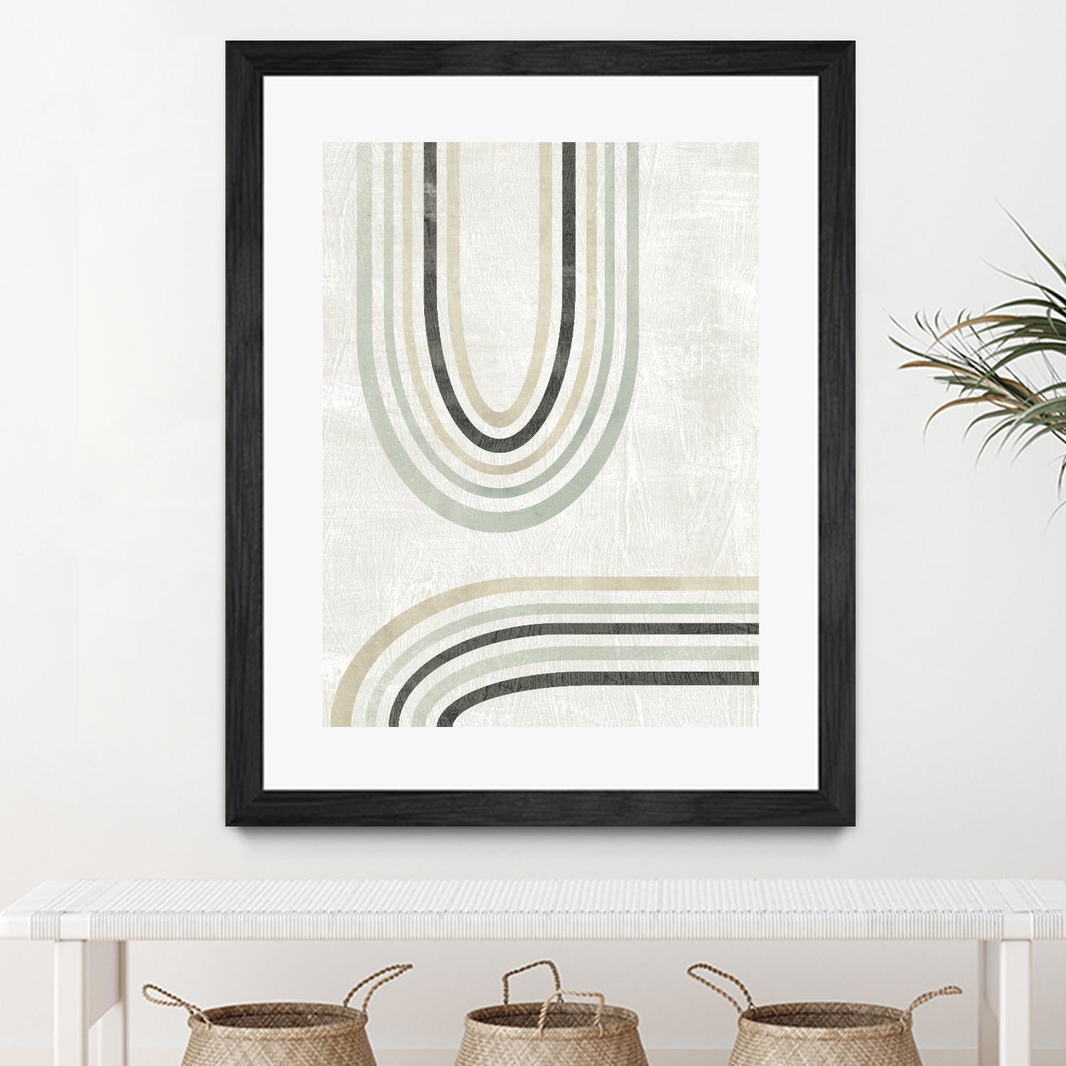 Modern Arc in Color II by June Erica Vess on GIANT ART - neutral abstract