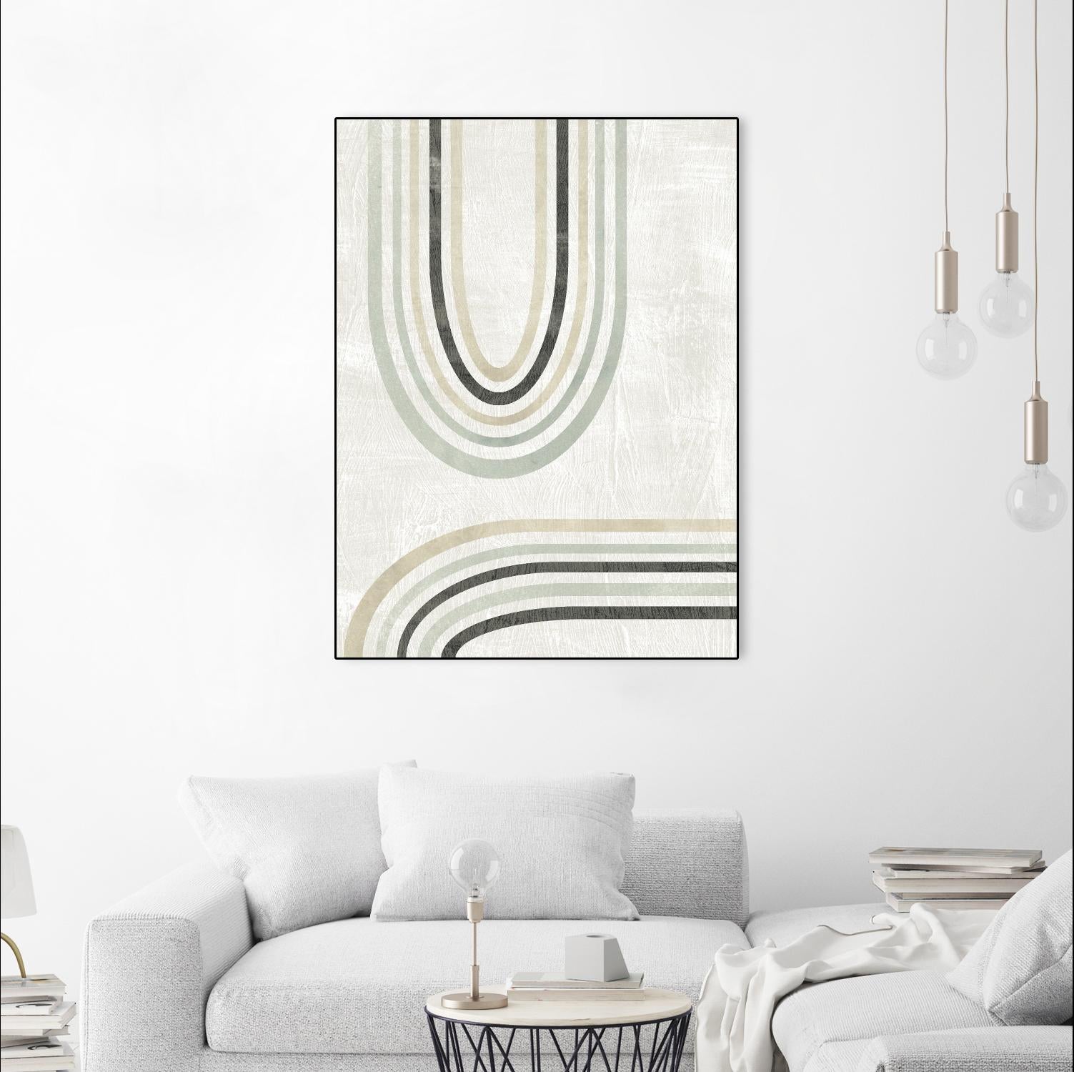 Modern Arc in Color II by June Erica Vess on GIANT ART - neutral abstract