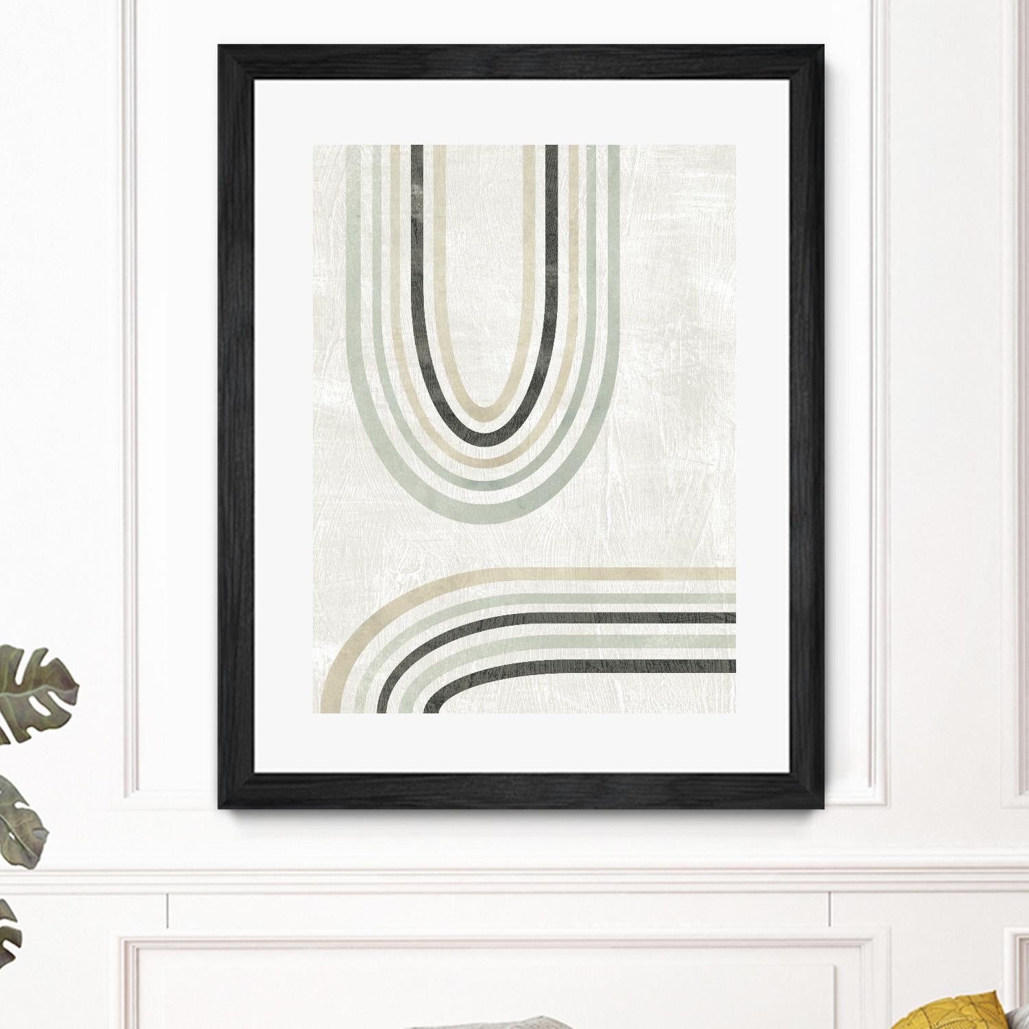 Modern Arc in Color II by June Erica Vess on GIANT ART - neutral abstract