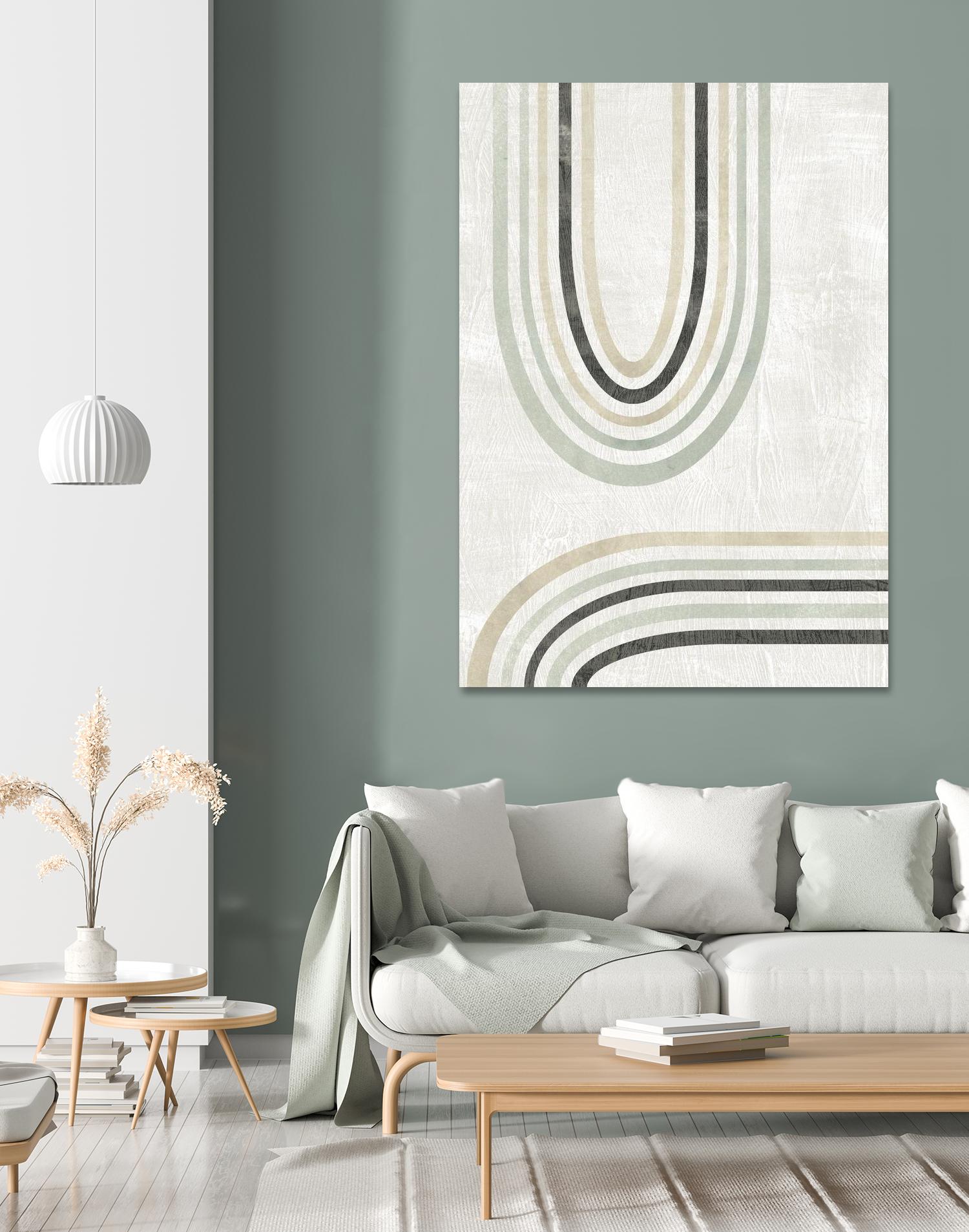 Modern Arc in Color II by June Erica Vess on GIANT ART - neutral abstract