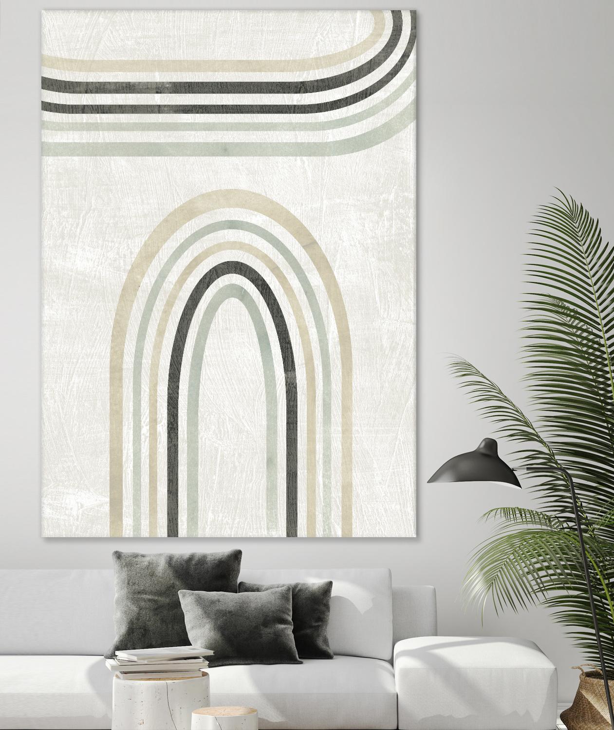 Modern Arc in Color III by June Erica Vess on GIANT ART - neutral abstract