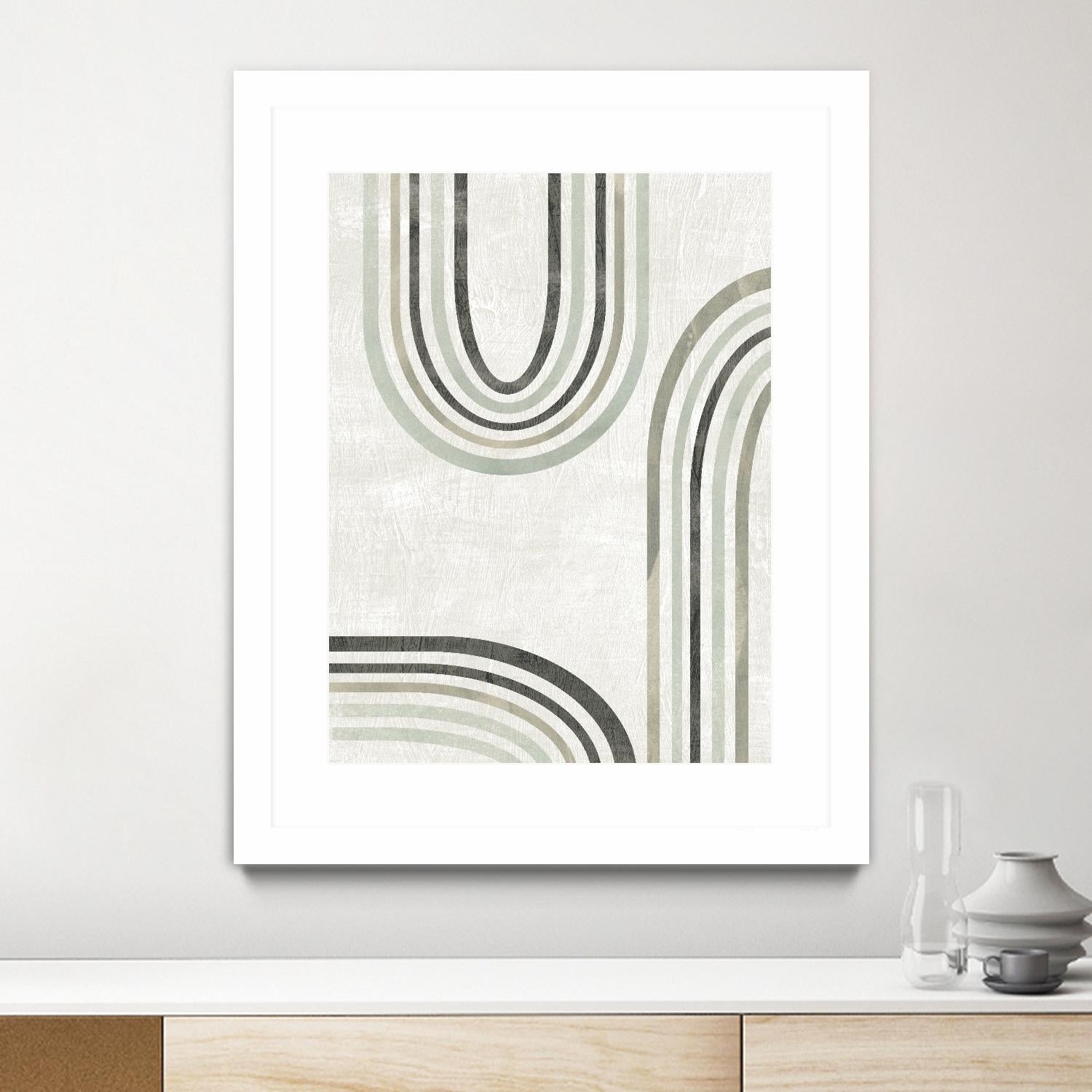 Modern Arc in Color IV by June Erica Vess on GIANT ART - neutral abstract