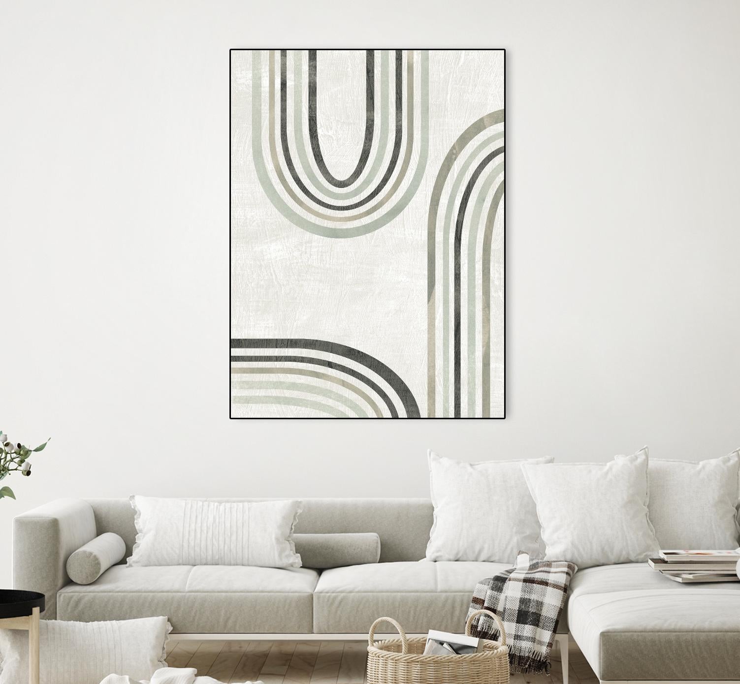 Modern Arc in Color IV by June Erica Vess on GIANT ART - neutral abstract