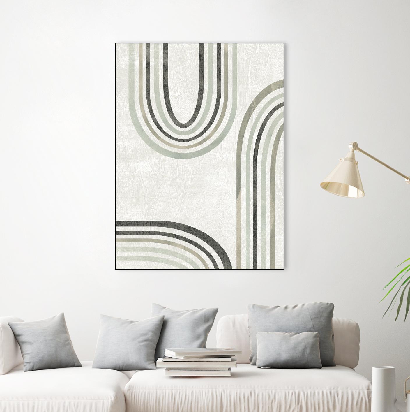 Modern Arc in Color IV by June Erica Vess on GIANT ART - neutral abstract