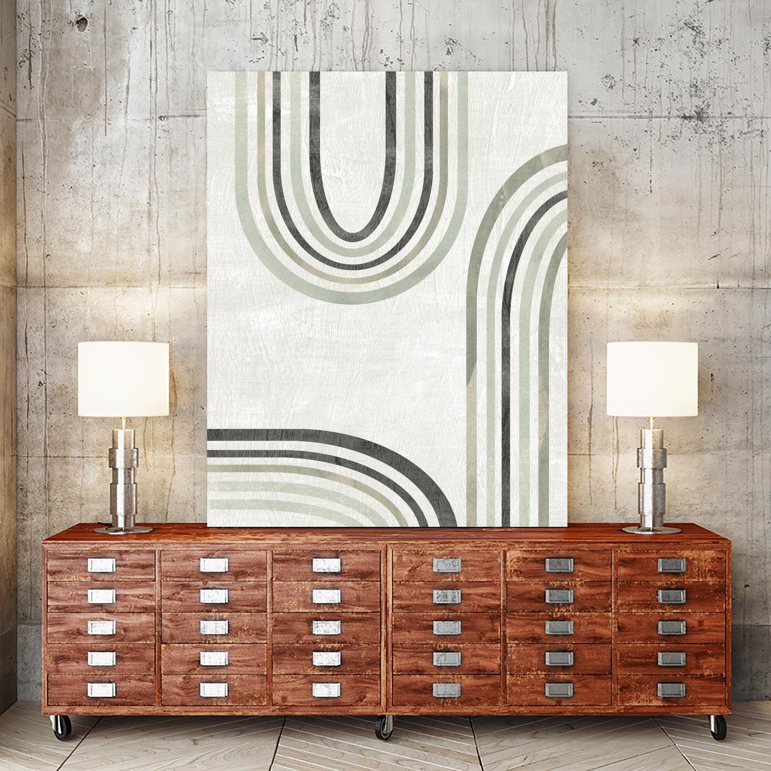 Modern Arc in Color IV by June Erica Vess on GIANT ART - neutral abstract