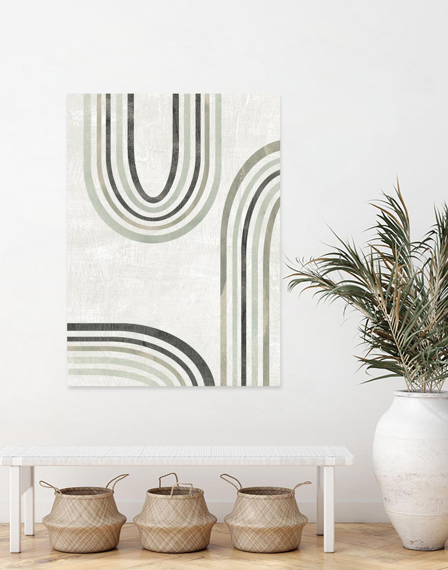 Modern Arc in Color IV by June Erica Vess on GIANT ART - neutral abstract