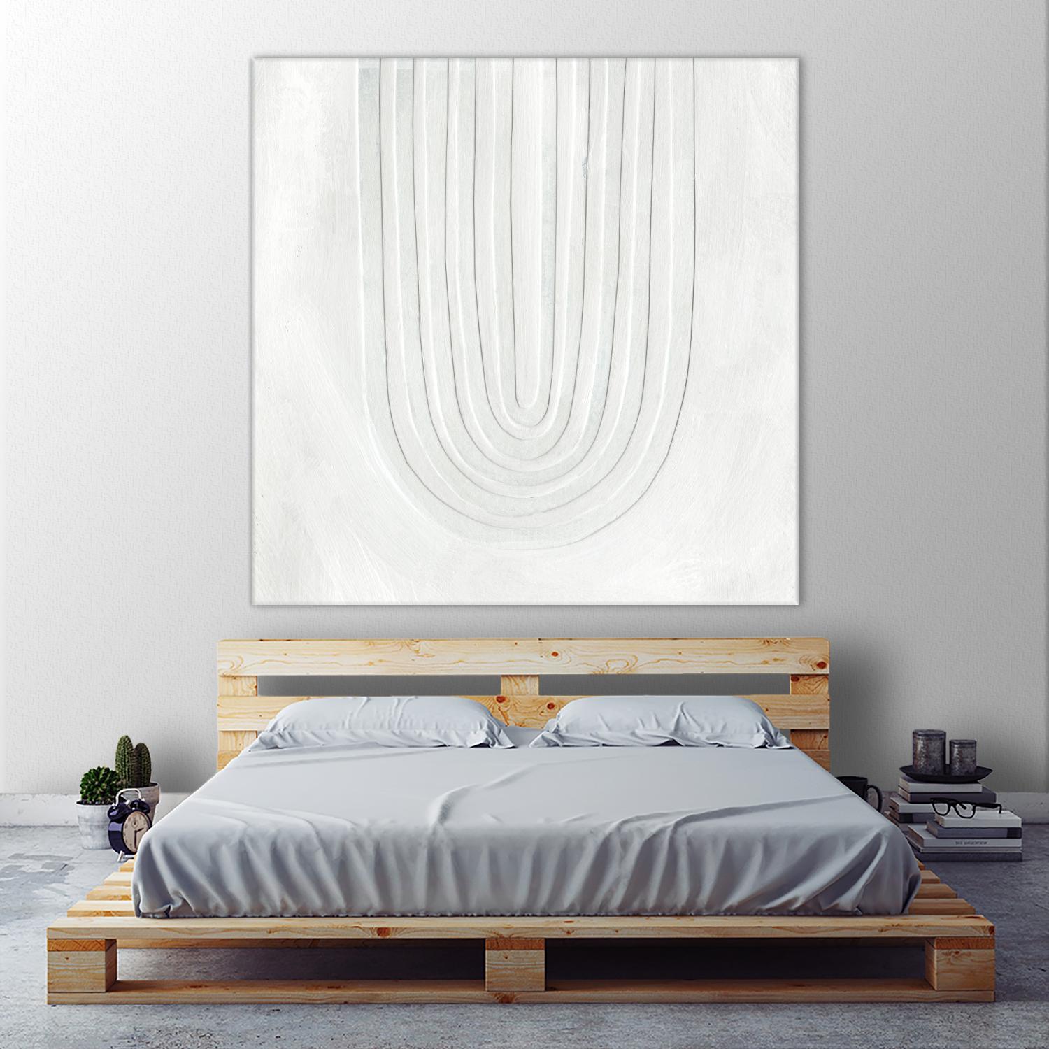 Arcobaleno Bianco IV by Emma Scarvey on GIANT ART - neutral abstract