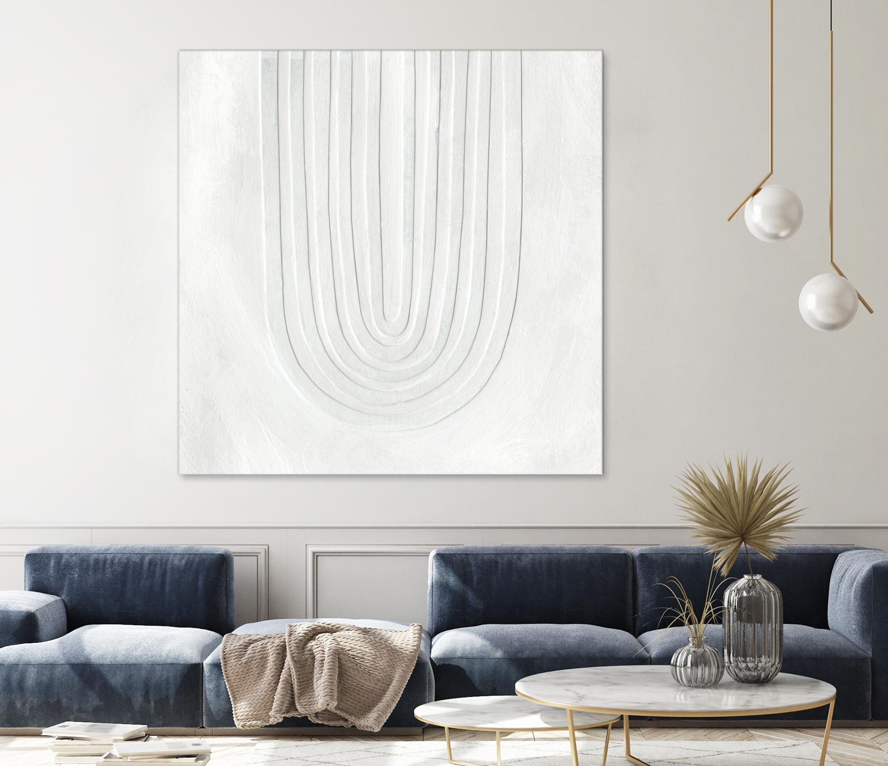 Arcobaleno Bianco IV by Emma Scarvey on GIANT ART - neutral abstract