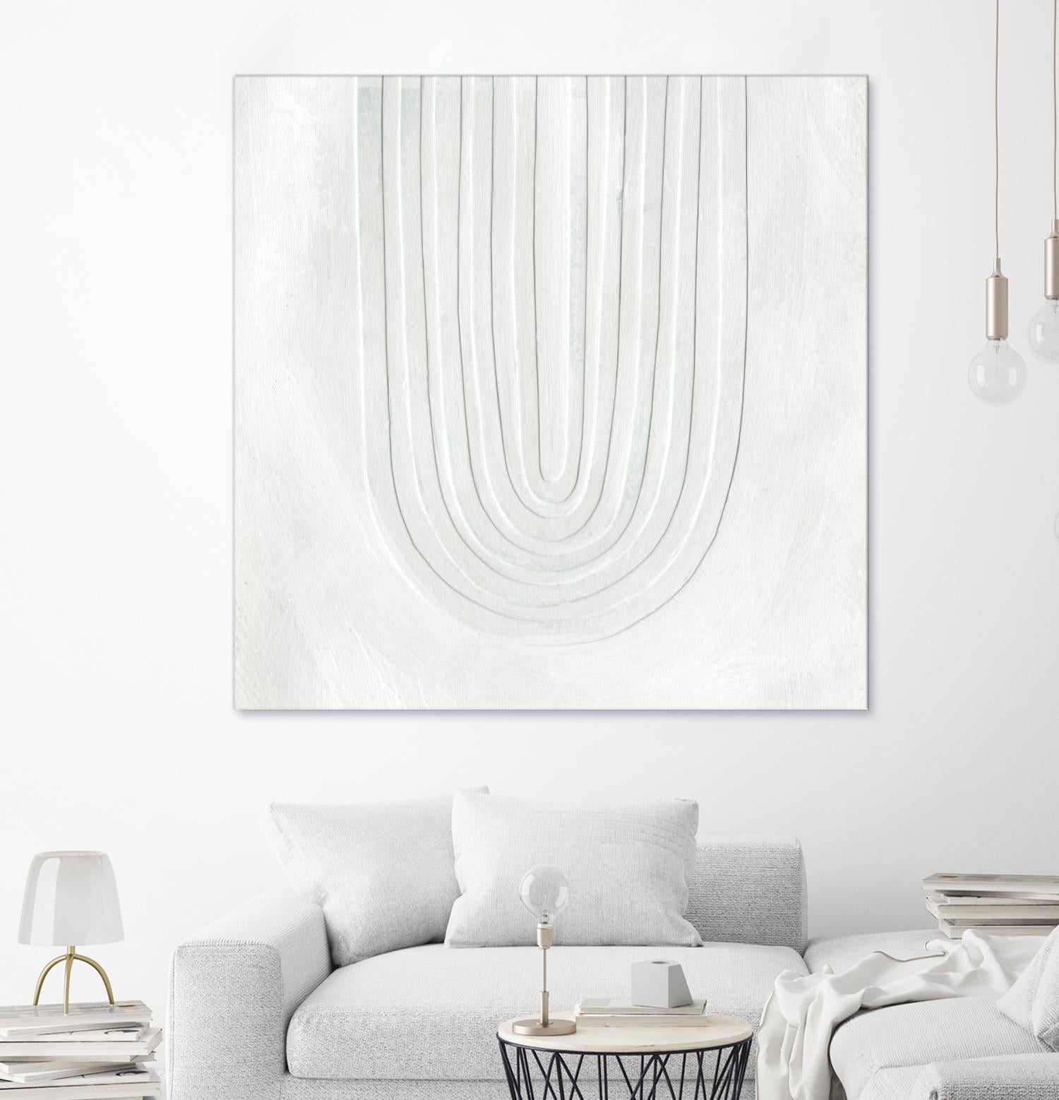 Arcobaleno Bianco IV by Emma Scarvey on GIANT ART - neutral abstract