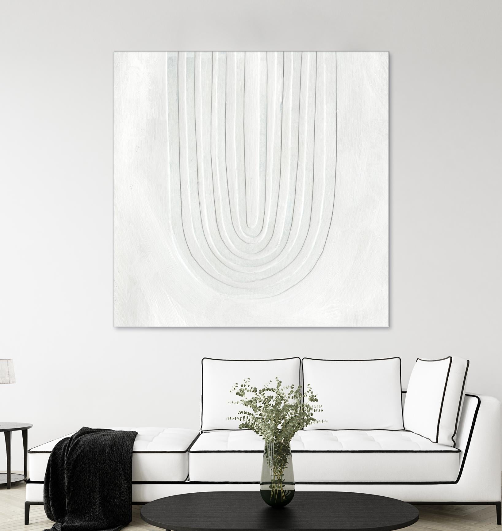Arcobaleno Bianco IV by Emma Scarvey on GIANT ART - neutral abstract