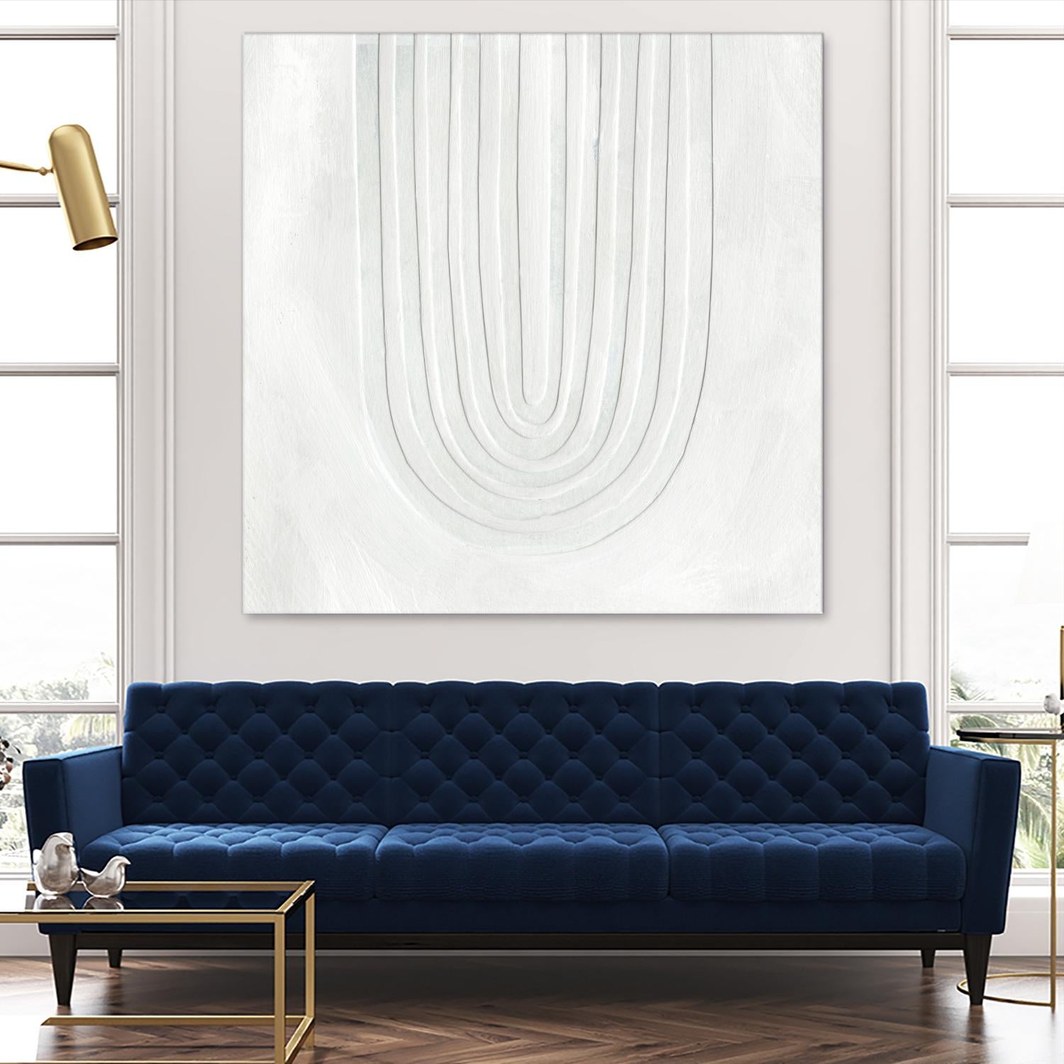 Arcobaleno Bianco IV by Emma Scarvey on GIANT ART - neutral abstract