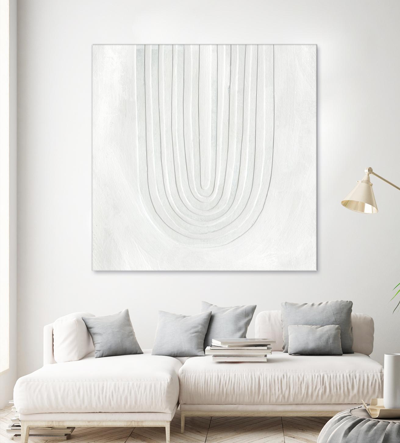 Arcobaleno Bianco IV by Emma Scarvey on GIANT ART - neutral abstract