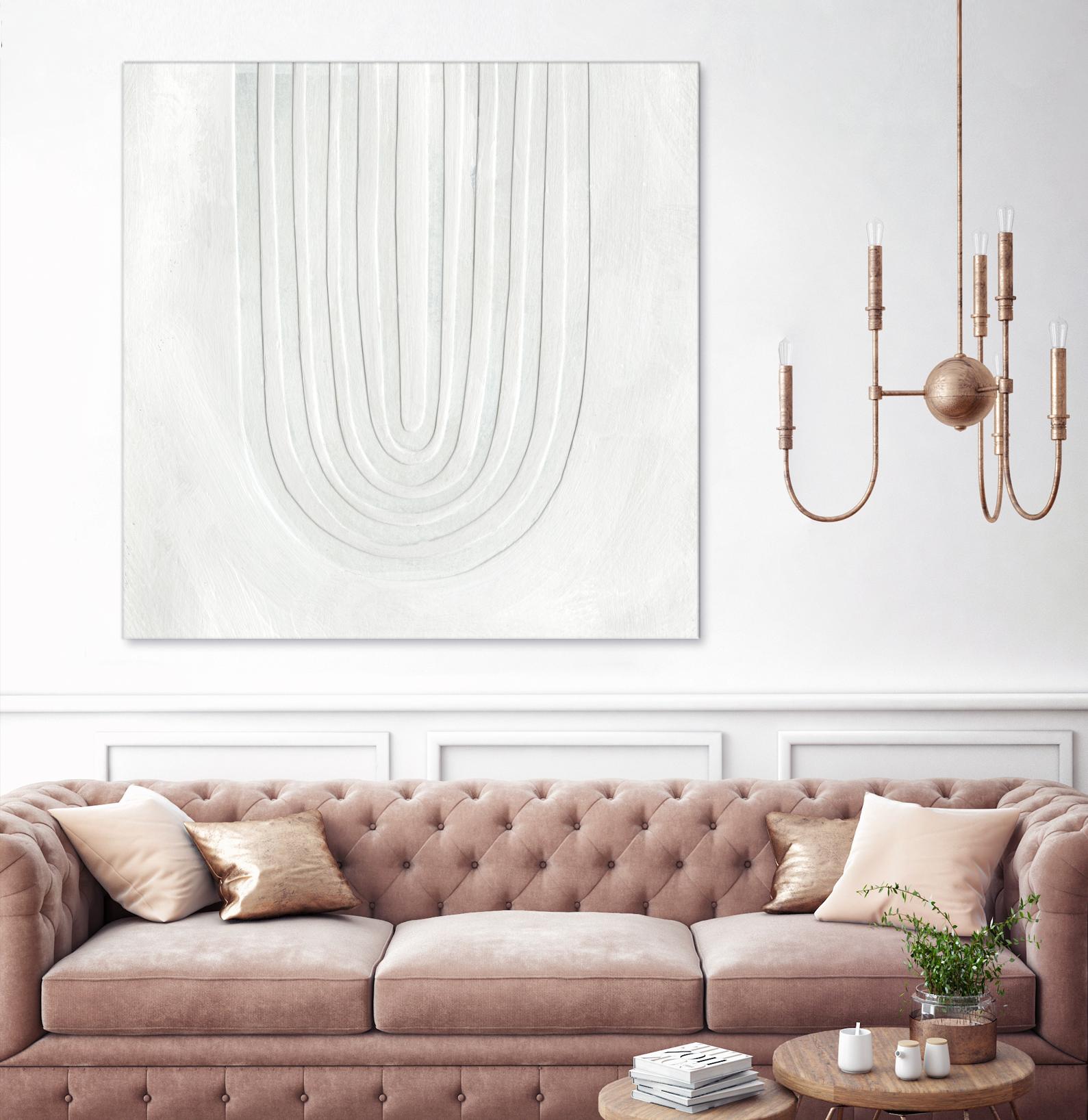 Arcobaleno Bianco IV by Emma Scarvey on GIANT ART - neutral abstract