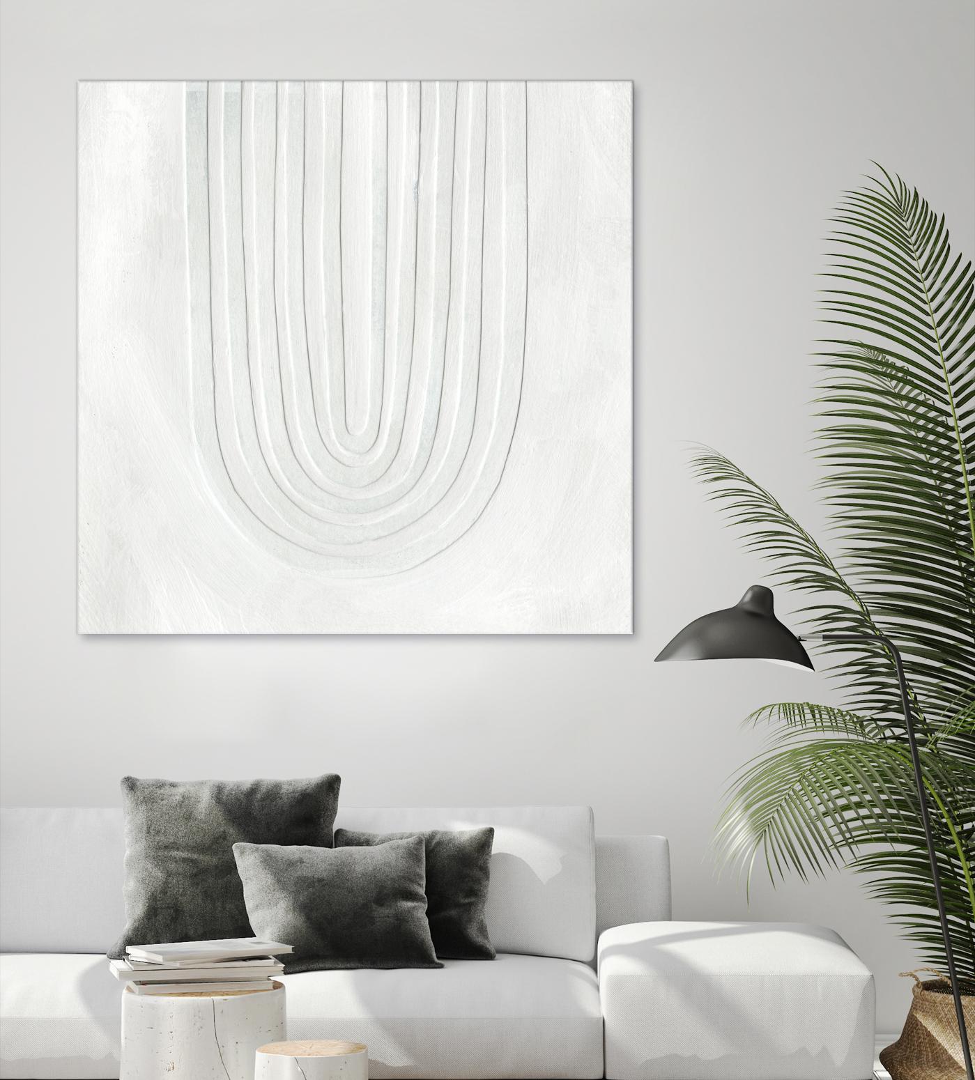 Arcobaleno Bianco IV by Emma Scarvey on GIANT ART - neutral abstract