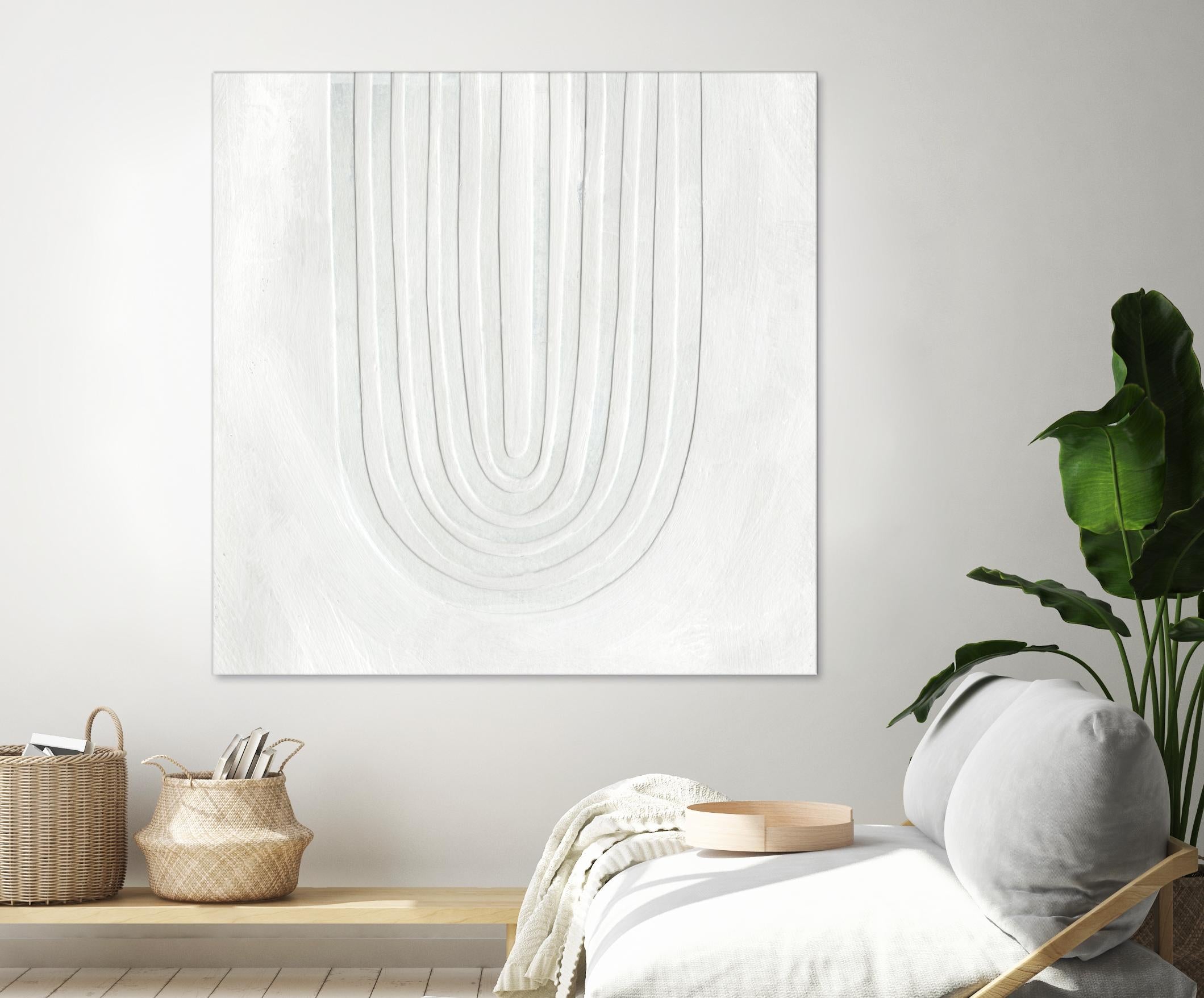 Arcobaleno Bianco IV by Emma Scarvey on GIANT ART - neutral abstract