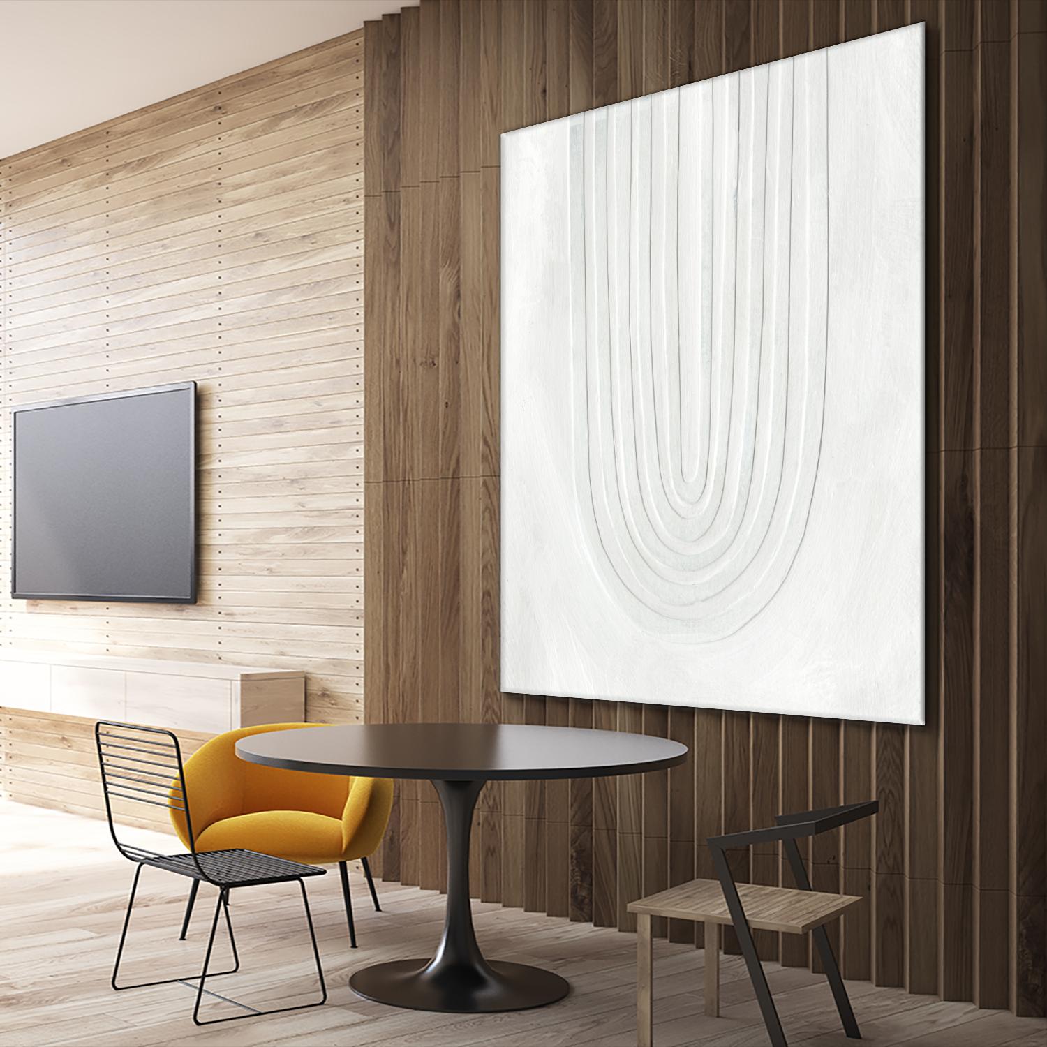 Arcobaleno Bianco IV by Emma Scarvey on GIANT ART - neutral abstract
