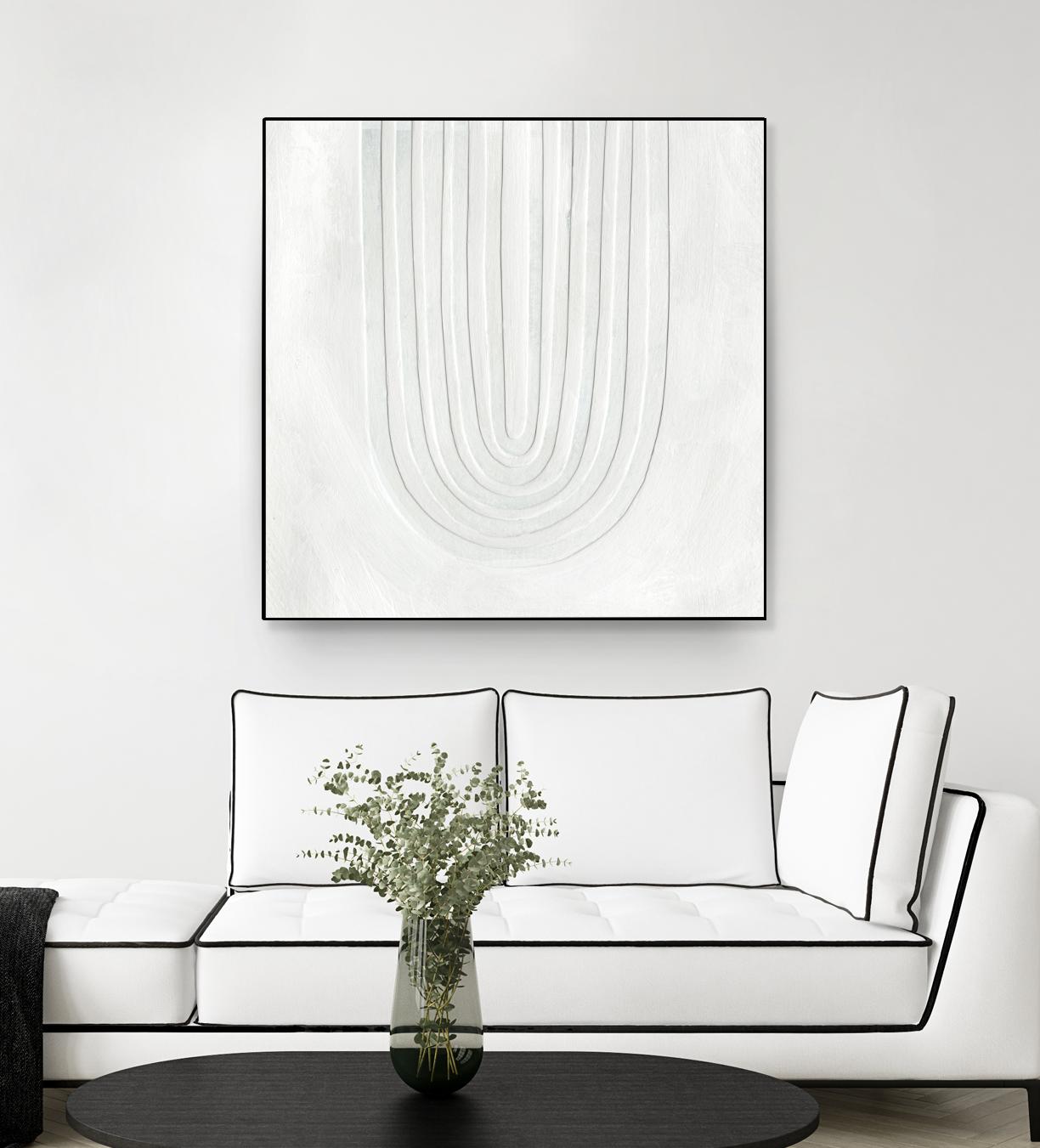 Arcobaleno Bianco IV by Emma Scarvey on GIANT ART - neutral abstract