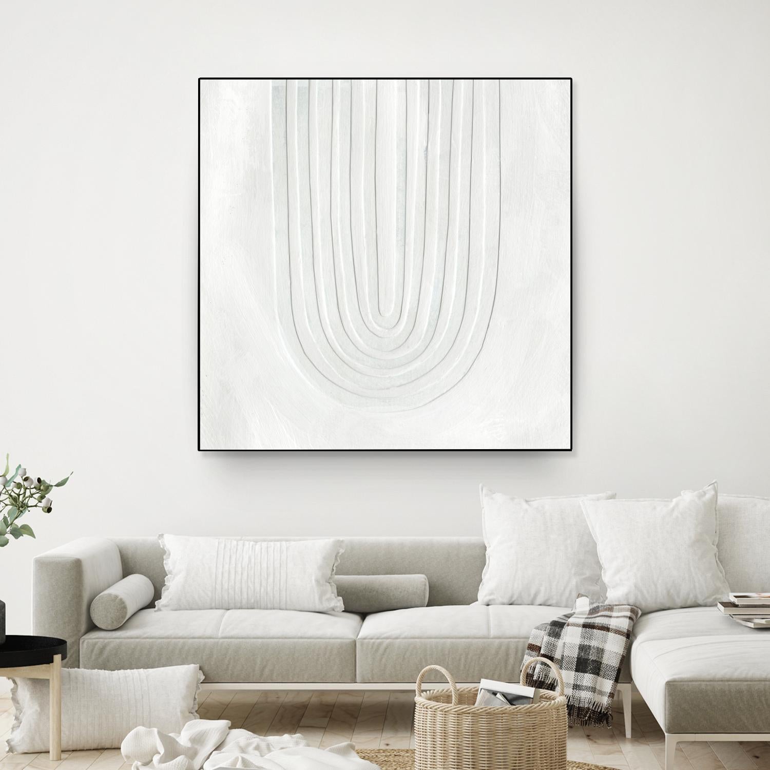 Arcobaleno Bianco IV by Emma Scarvey on GIANT ART - neutral abstract