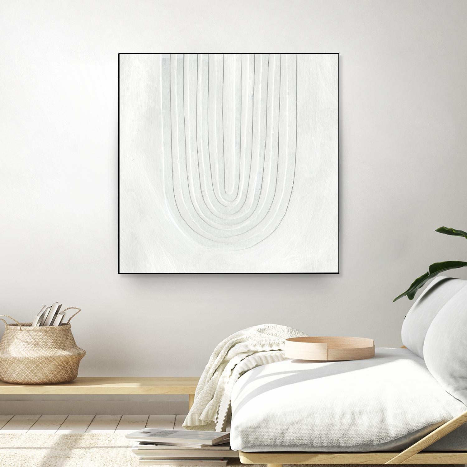 Arcobaleno Bianco IV by Emma Scarvey on GIANT ART - neutral abstract