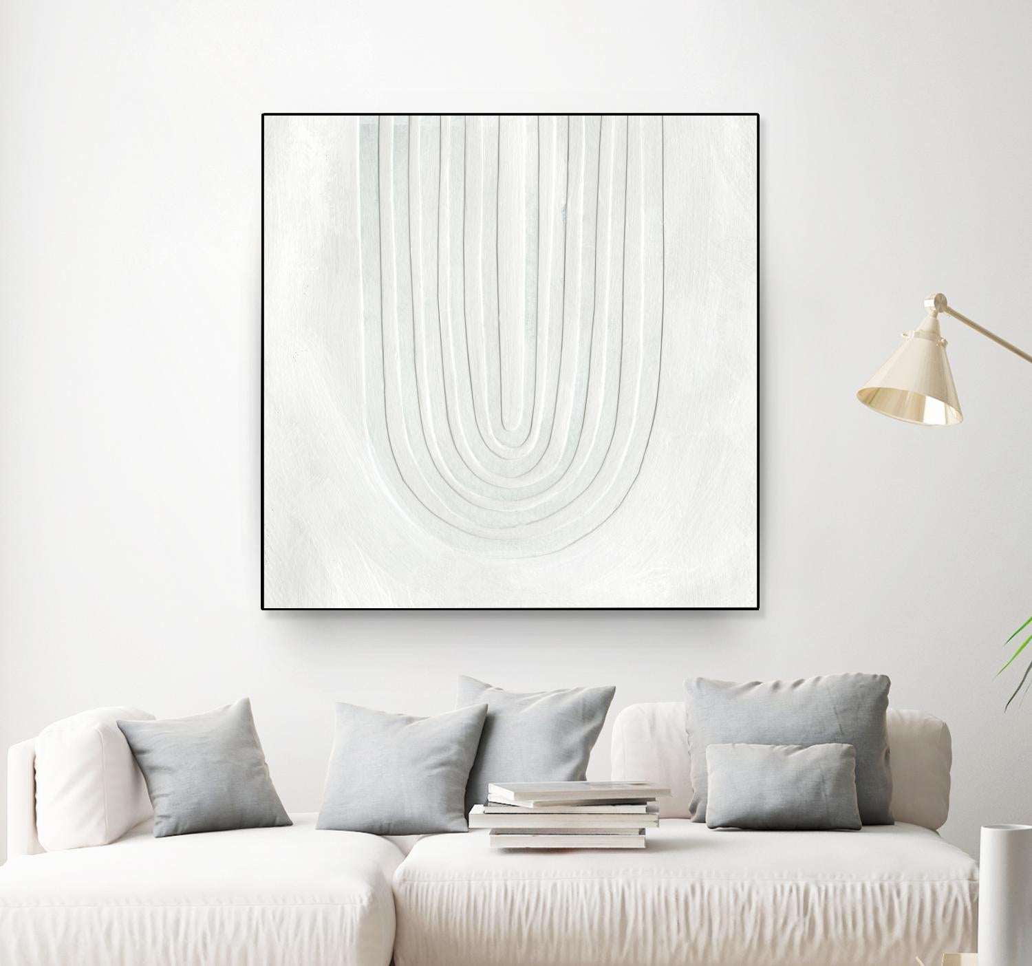 Arcobaleno Bianco IV by Emma Scarvey on GIANT ART - neutral abstract