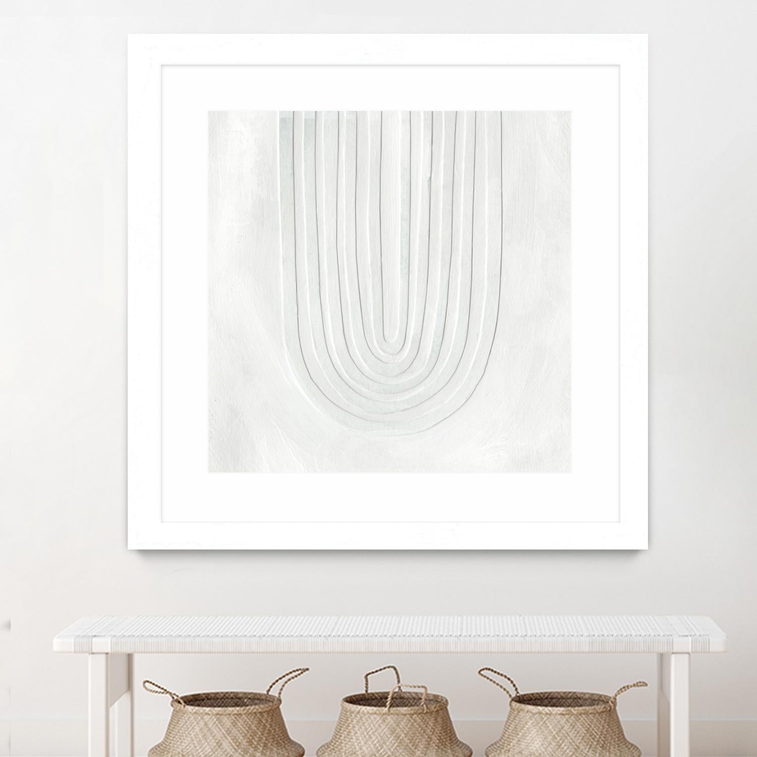 Arcobaleno Bianco IV by Emma Scarvey on GIANT ART - neutral abstract