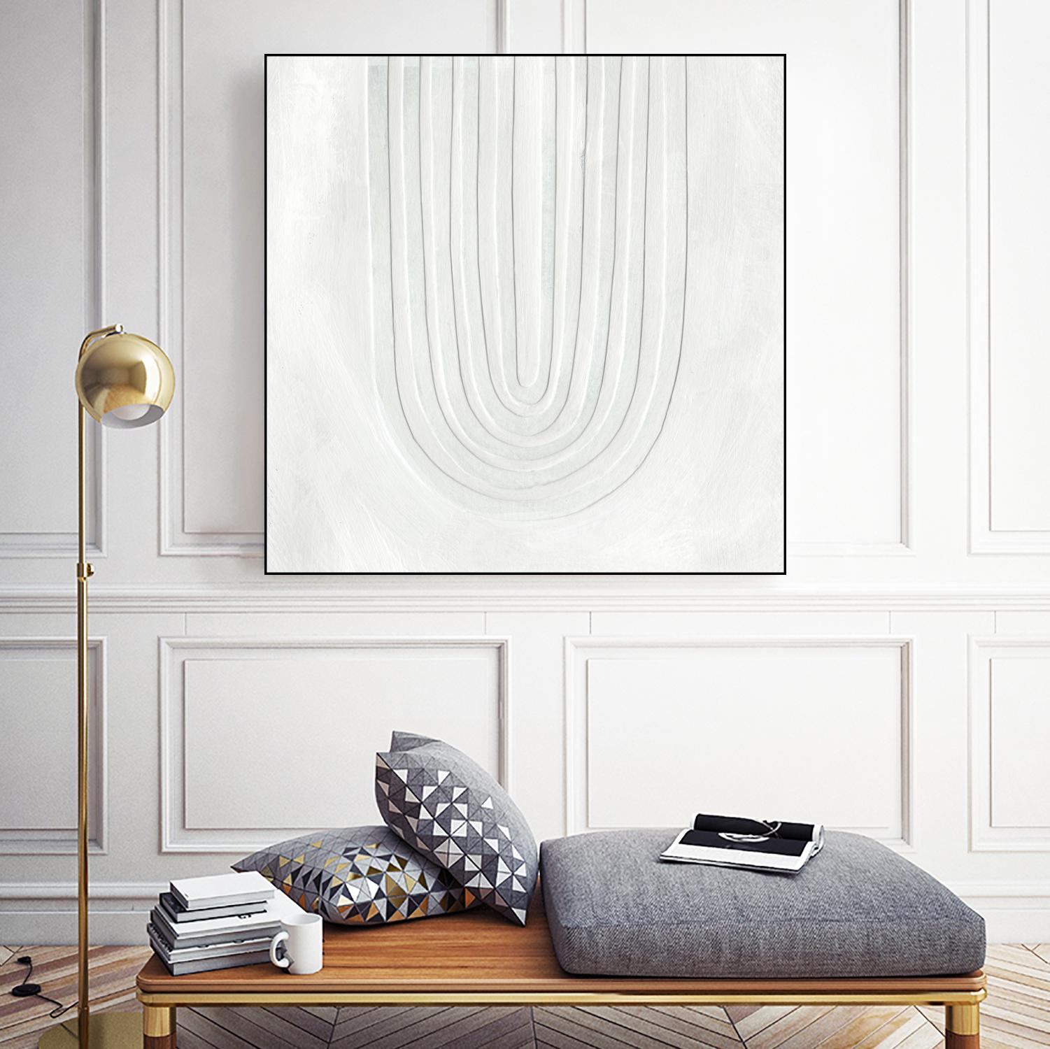 Arcobaleno Bianco IV by Emma Scarvey on GIANT ART - neutral abstract